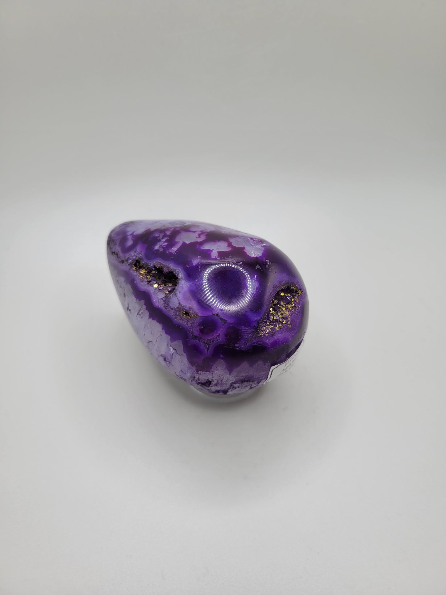 Dyed Purple Agate Egg