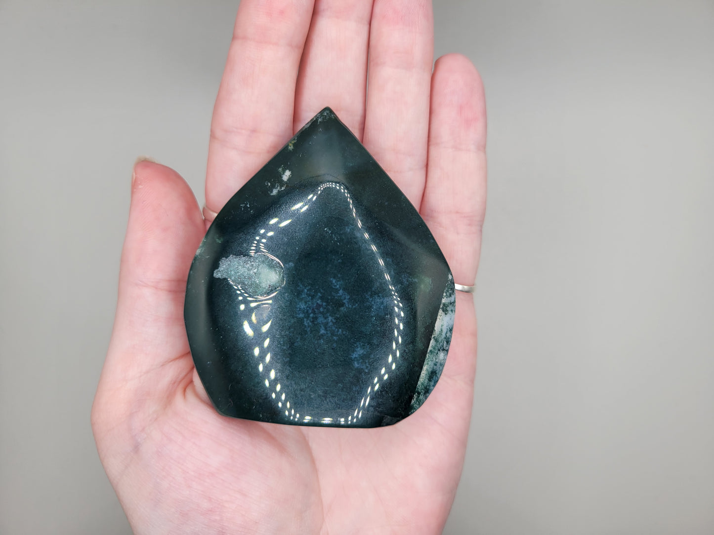 Moss Agate Flame