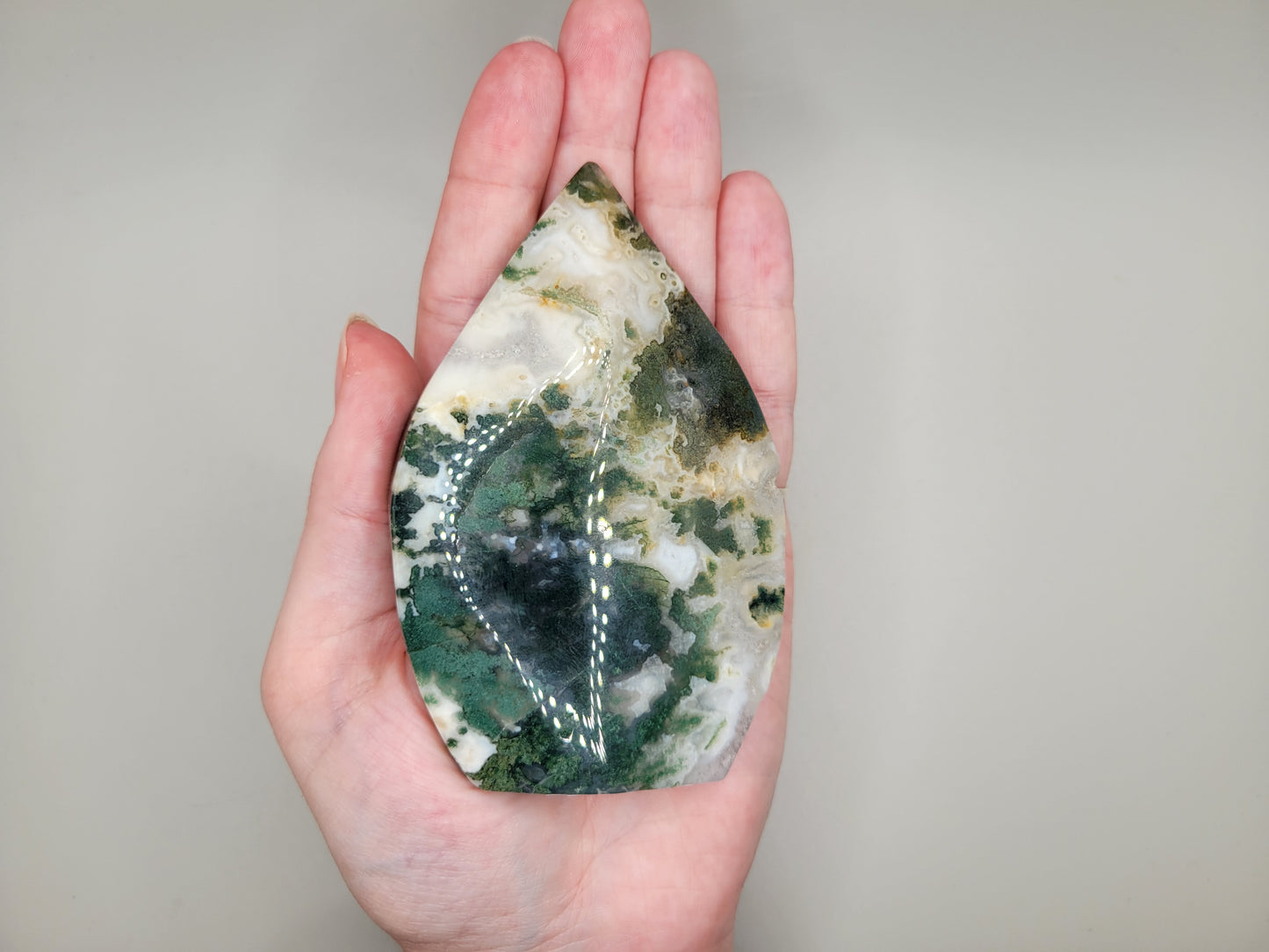 Moss Agate Flame