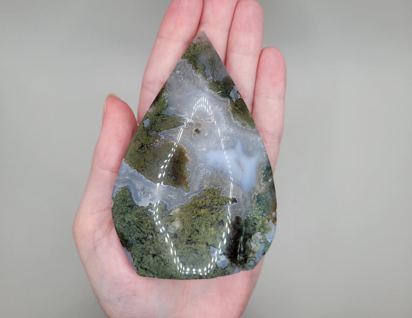 Moss Agate Flame