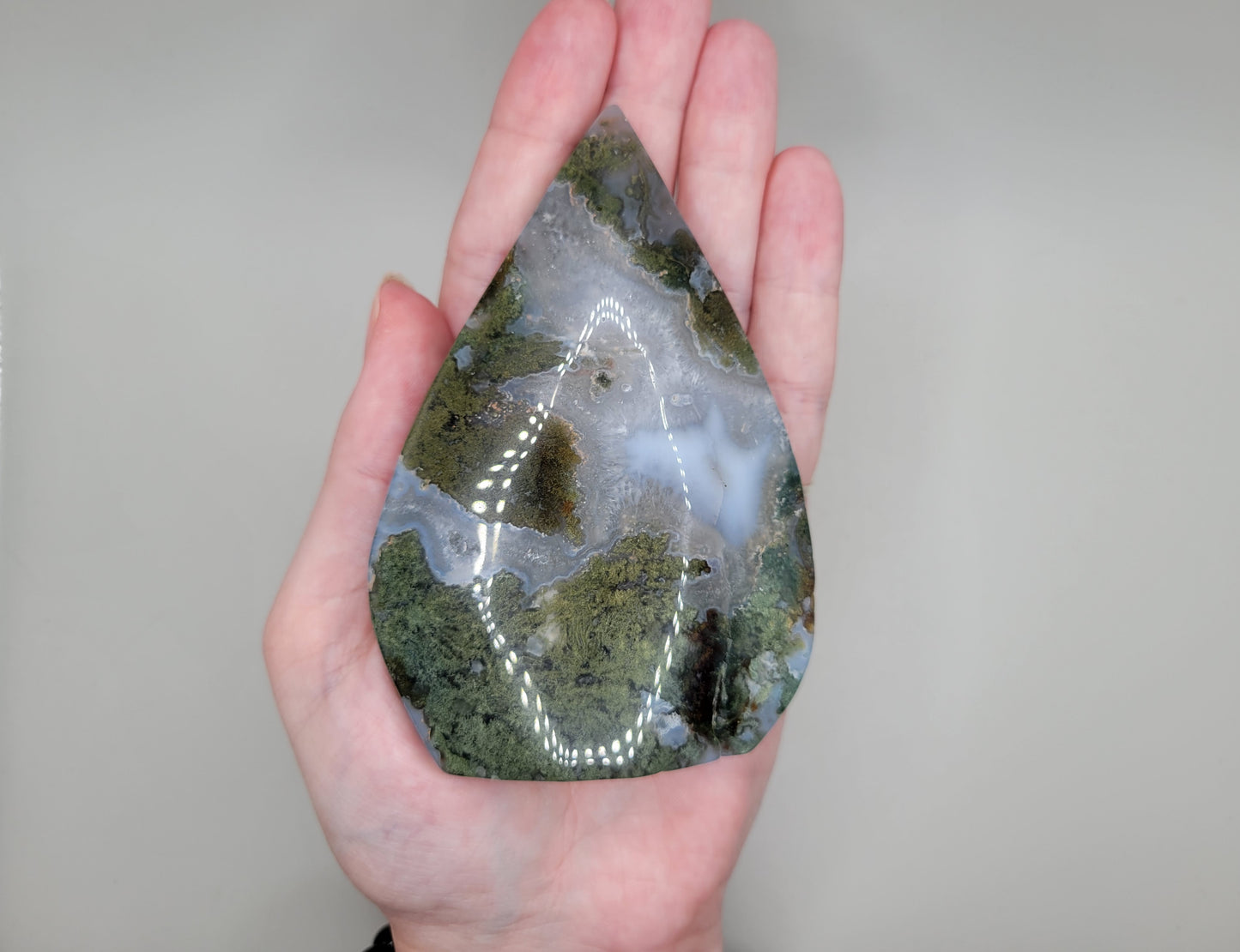 Moss Agate Flame