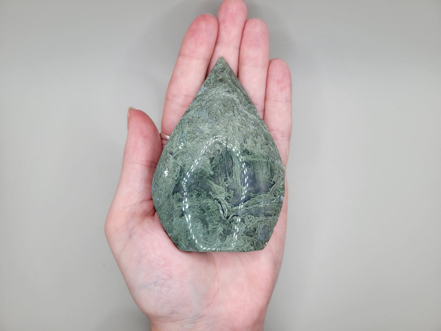 Moss Agate Flame