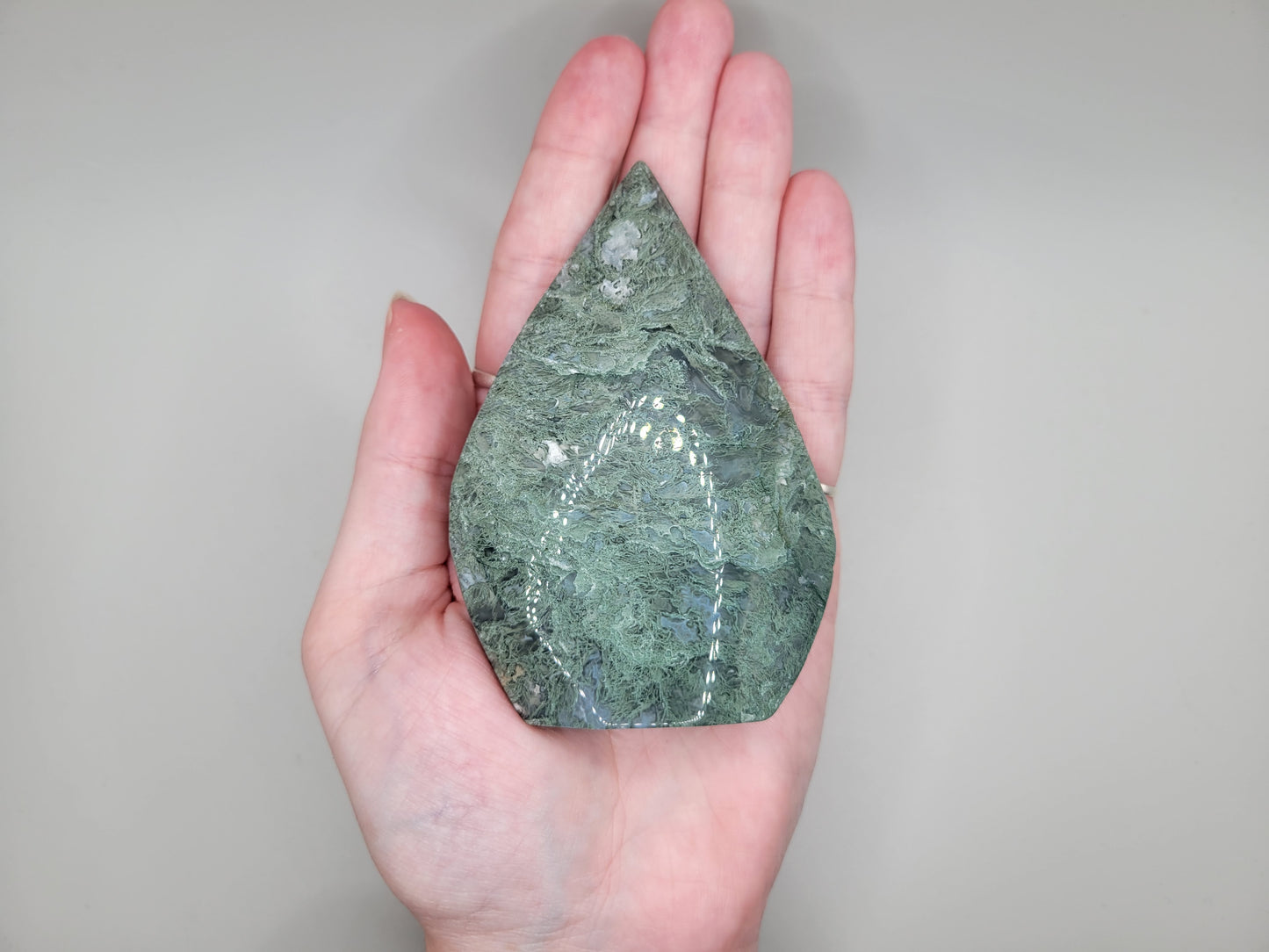 Moss Agate Flame