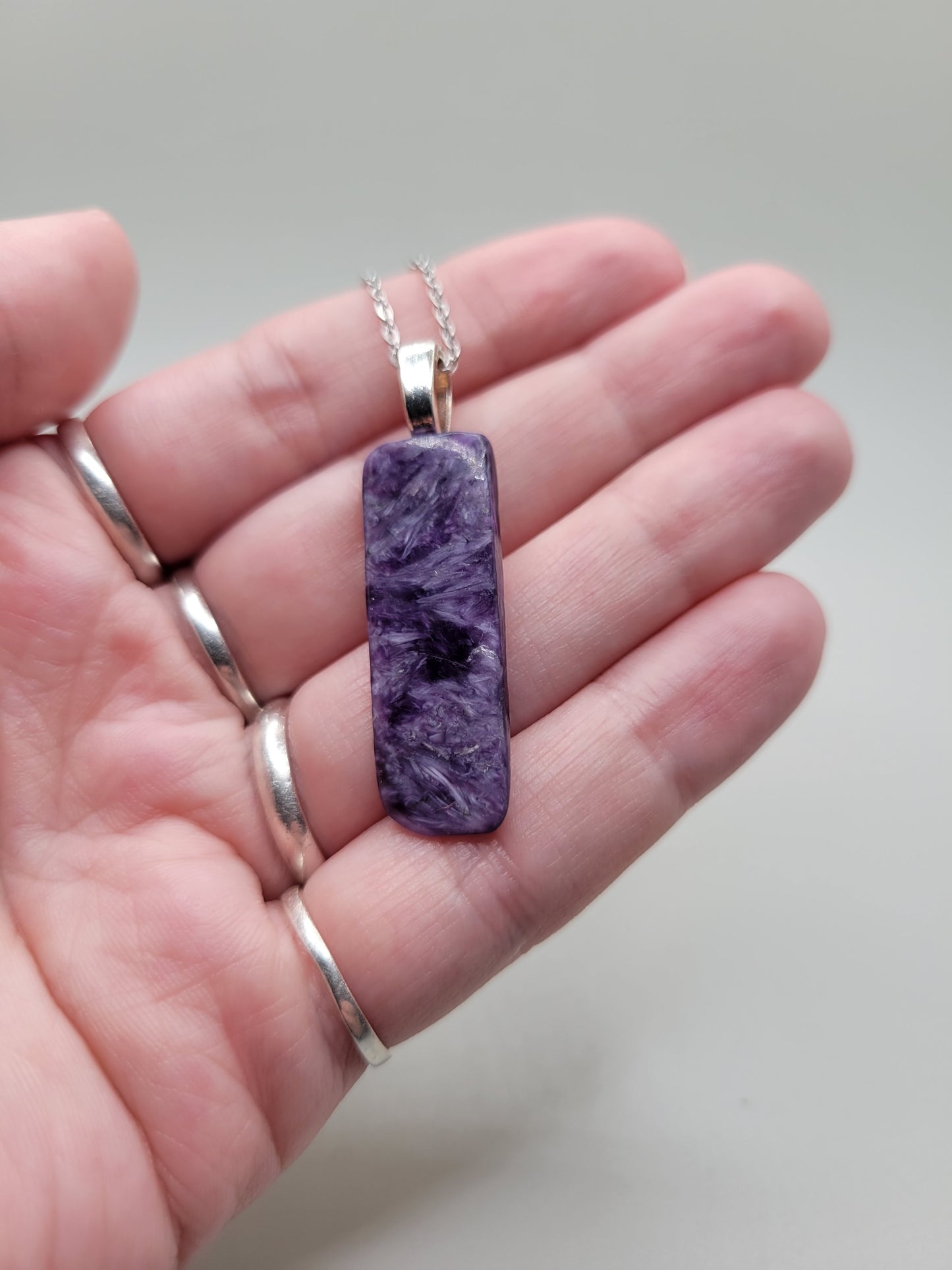 Charoite Pendant and Necklace