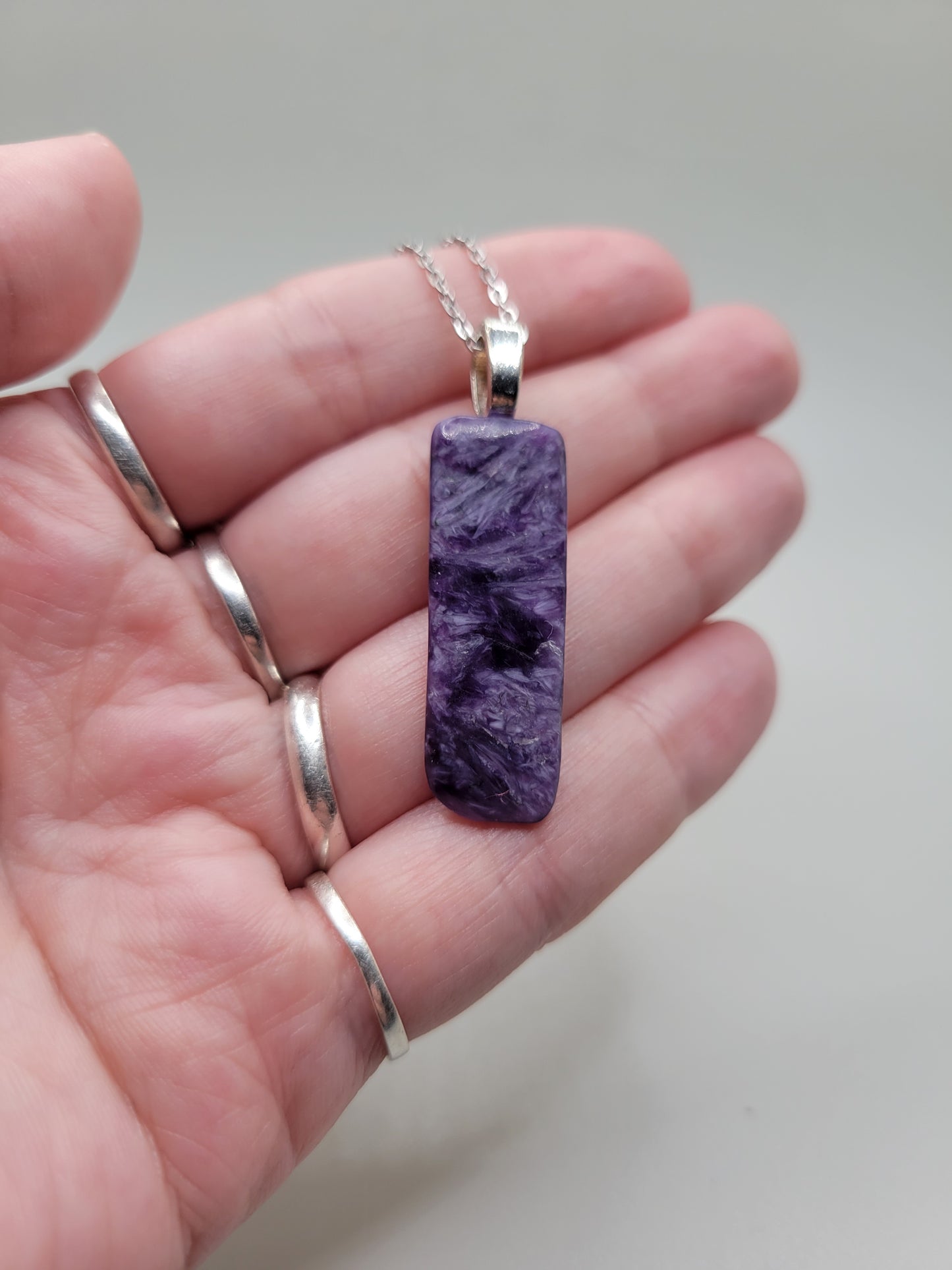 Charoite Pendant and Necklace