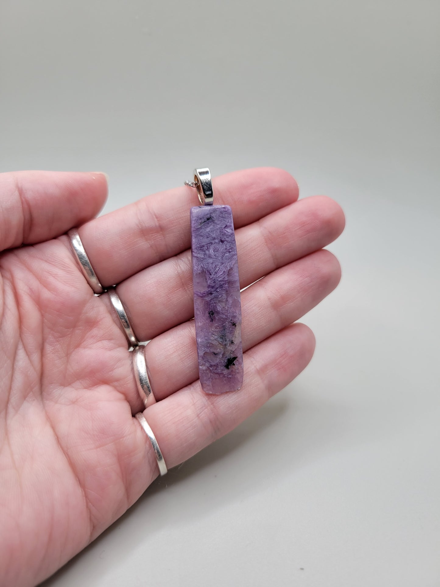 Charoite Pendant and Necklace