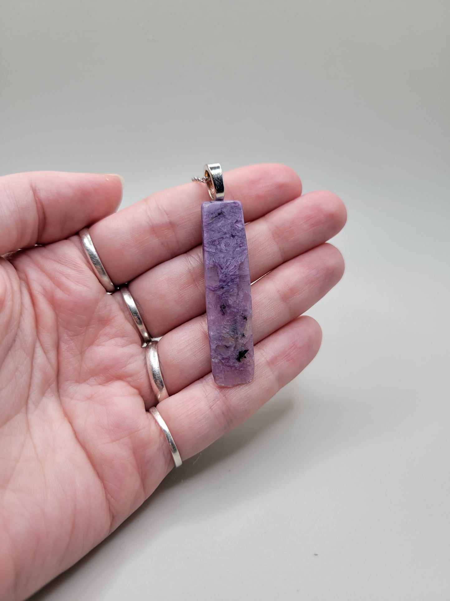 Charoite Pendant and Necklace