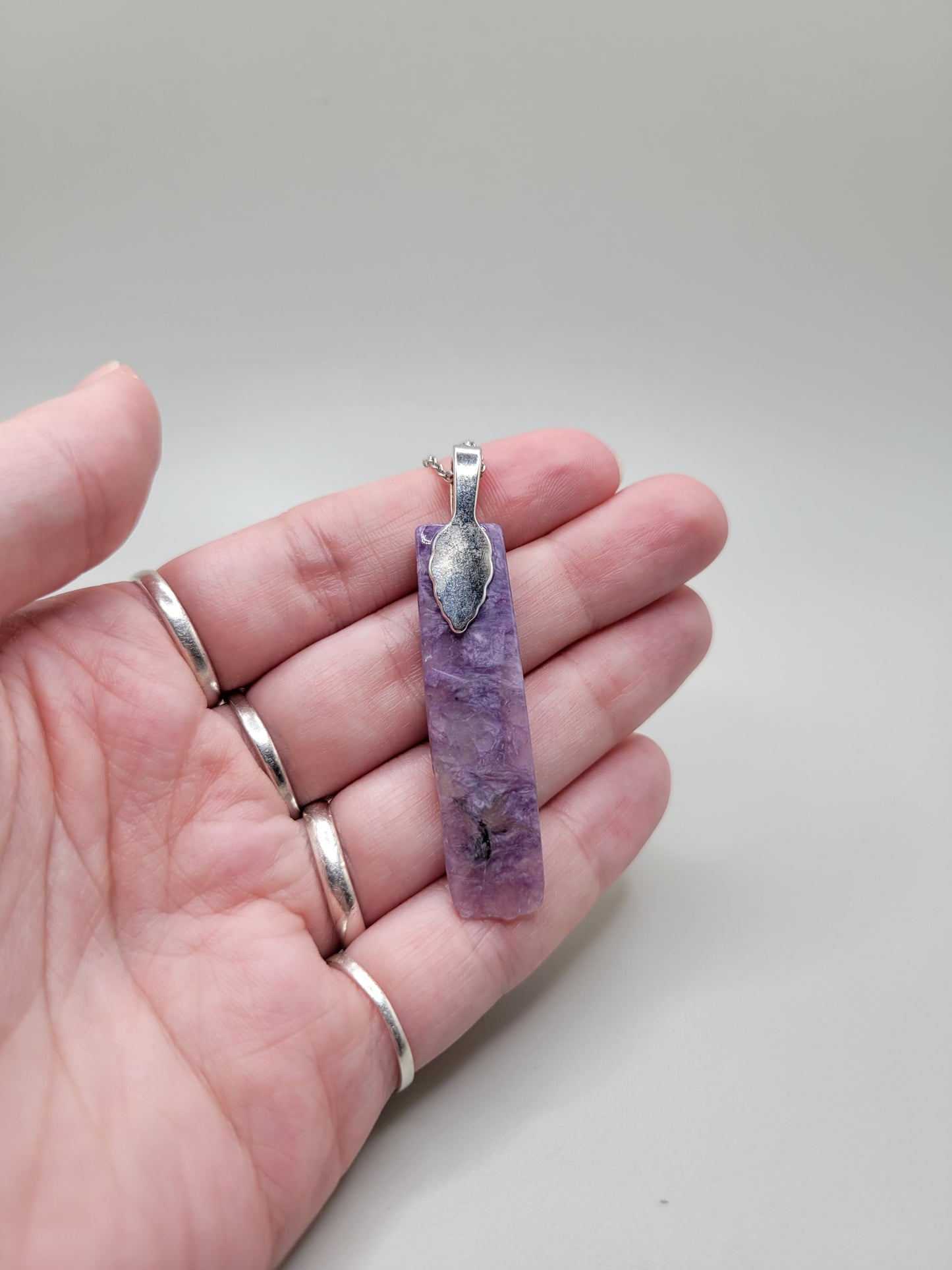 Charoite Pendant and Necklace