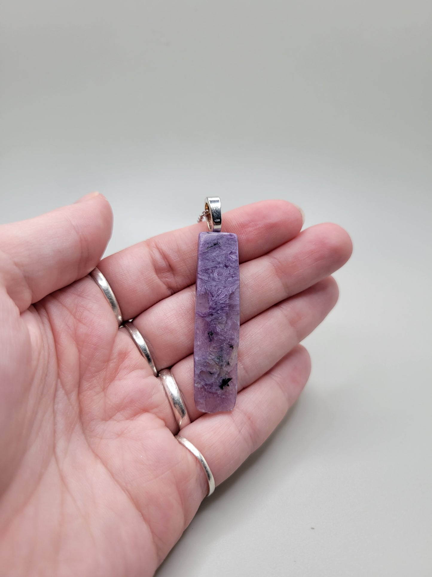 Charoite Pendant and Necklace