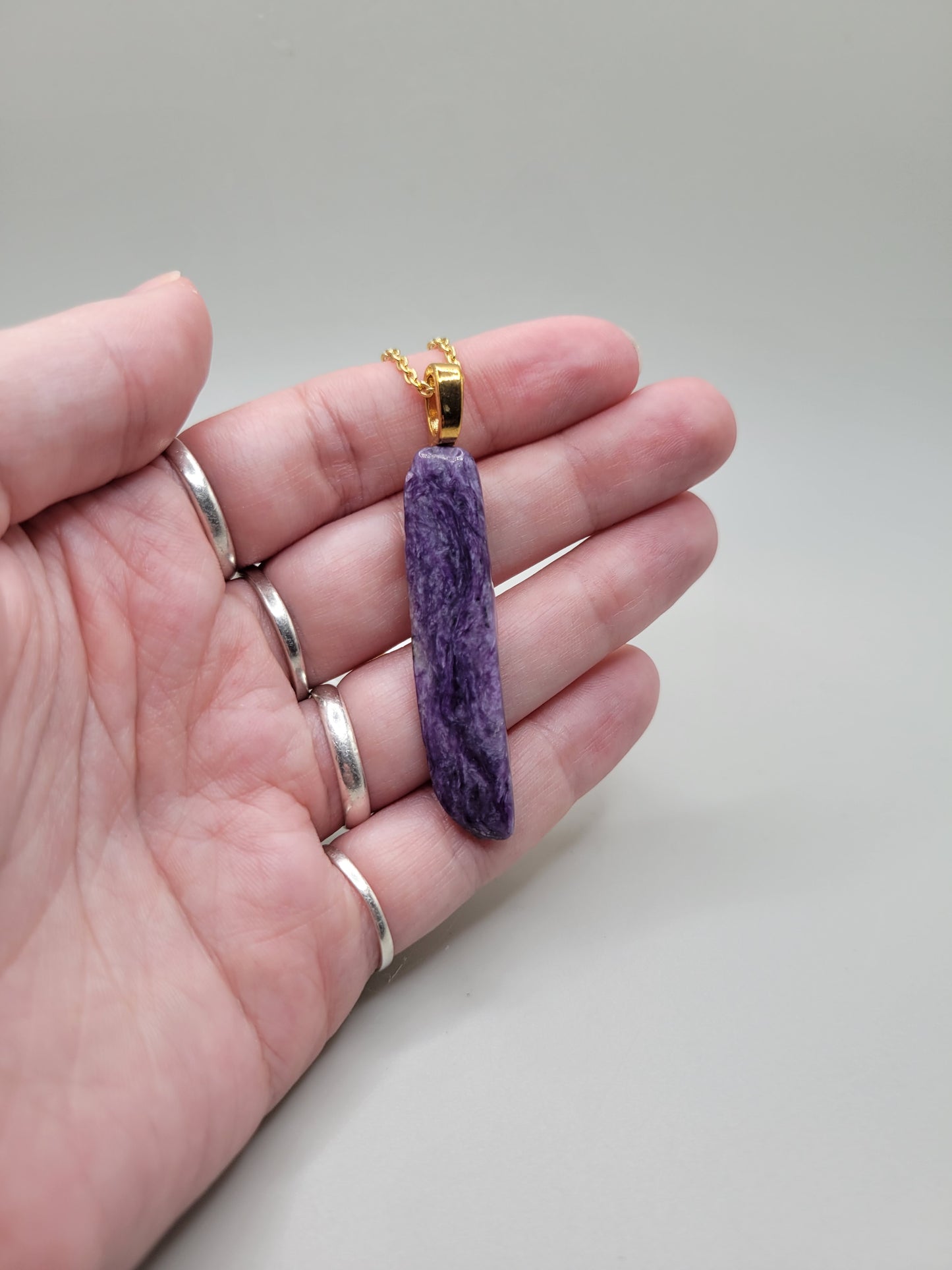 Charoite Pendant and Necklace