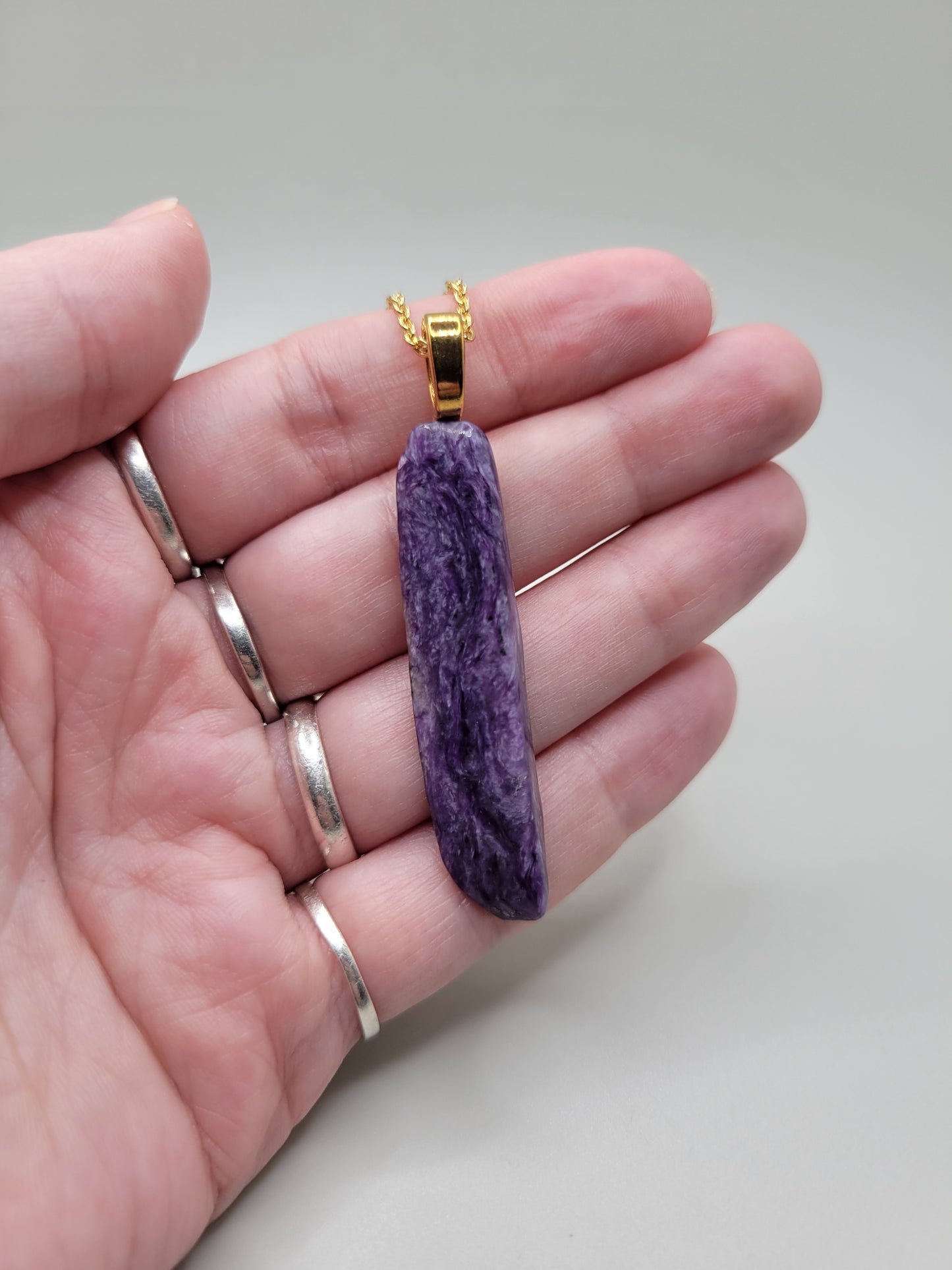 Charoite Pendant and Necklace