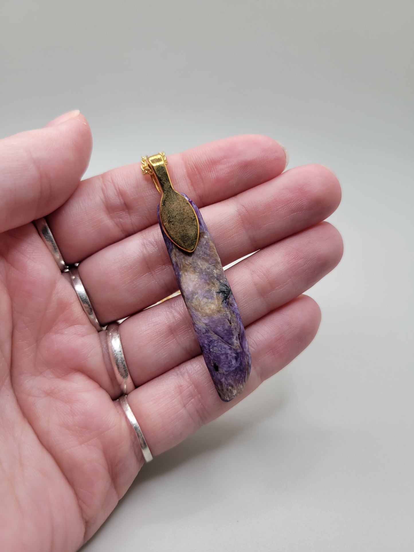 Charoite Pendant and Necklace