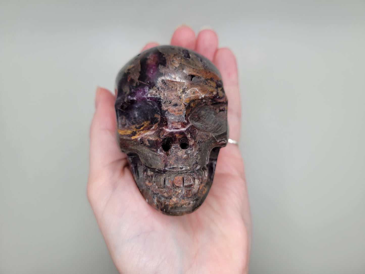 Root Fluorite Skull