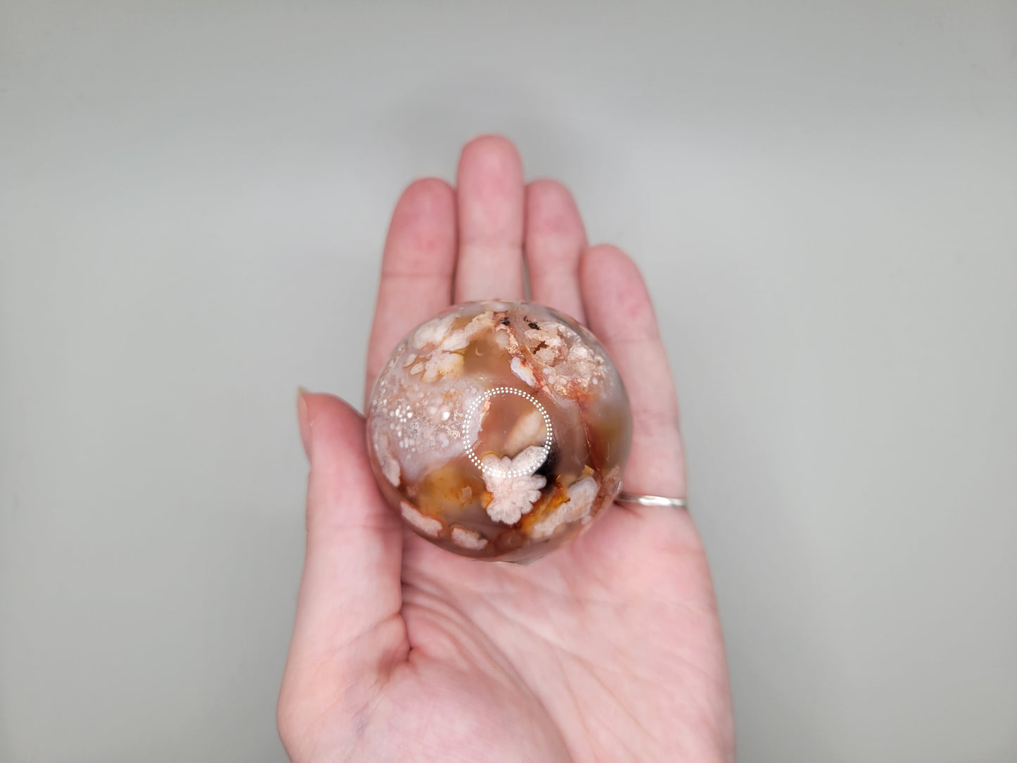 Flower Agate Sphere