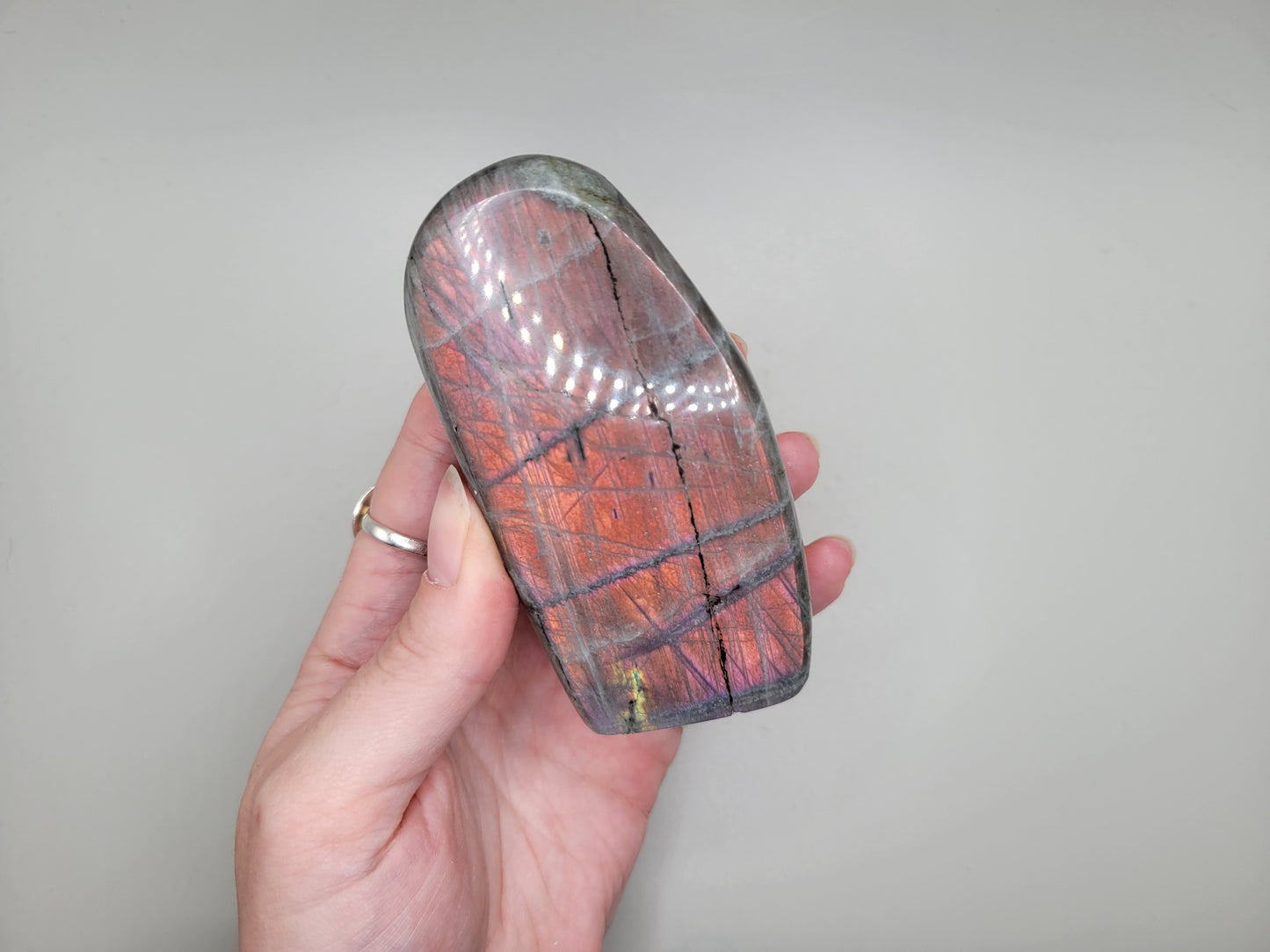 Labradorite Freeform - Pink/Orange