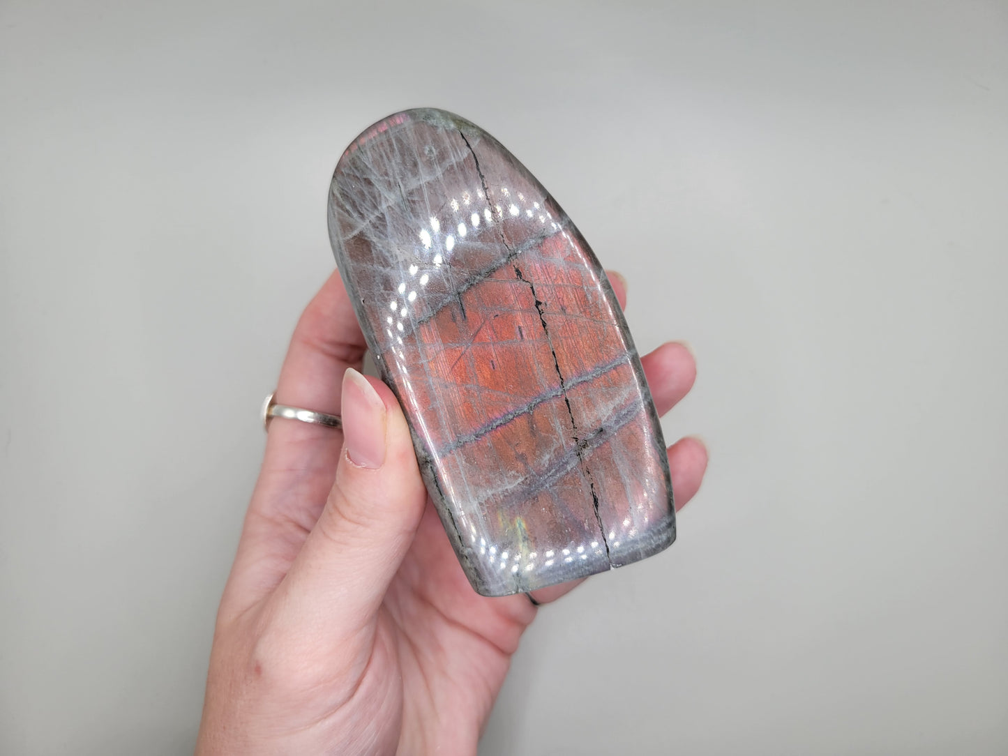 Labradorite Freeform - Pink/Orange