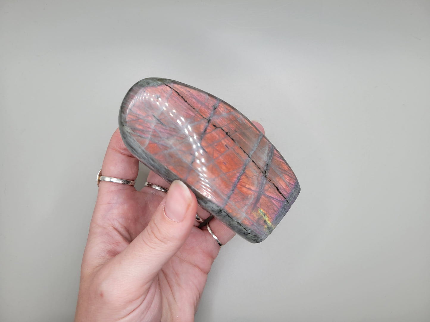 Labradorite Freeform - Pink/Orange