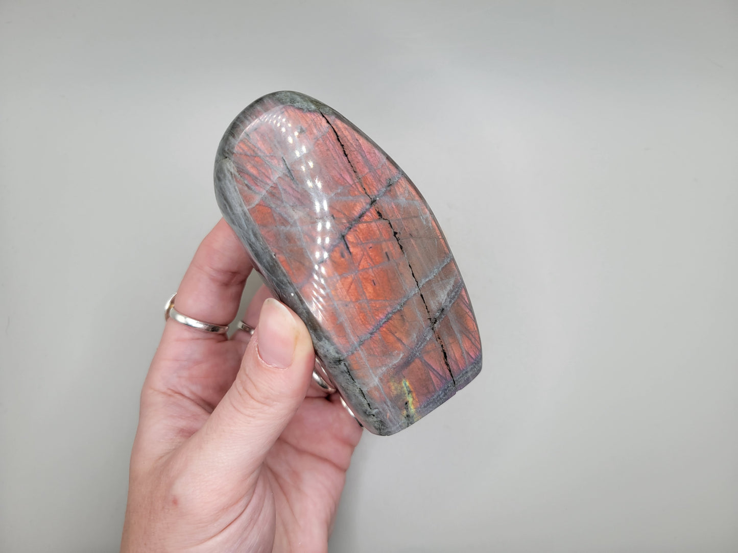 Labradorite Freeform - Pink/Orange