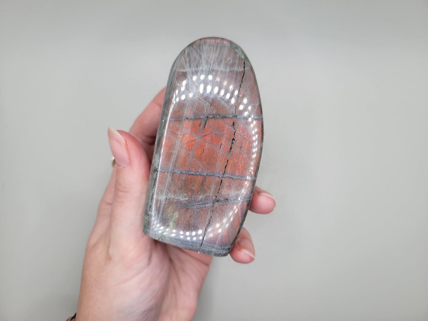 Labradorite Freeform - Pink/Orange