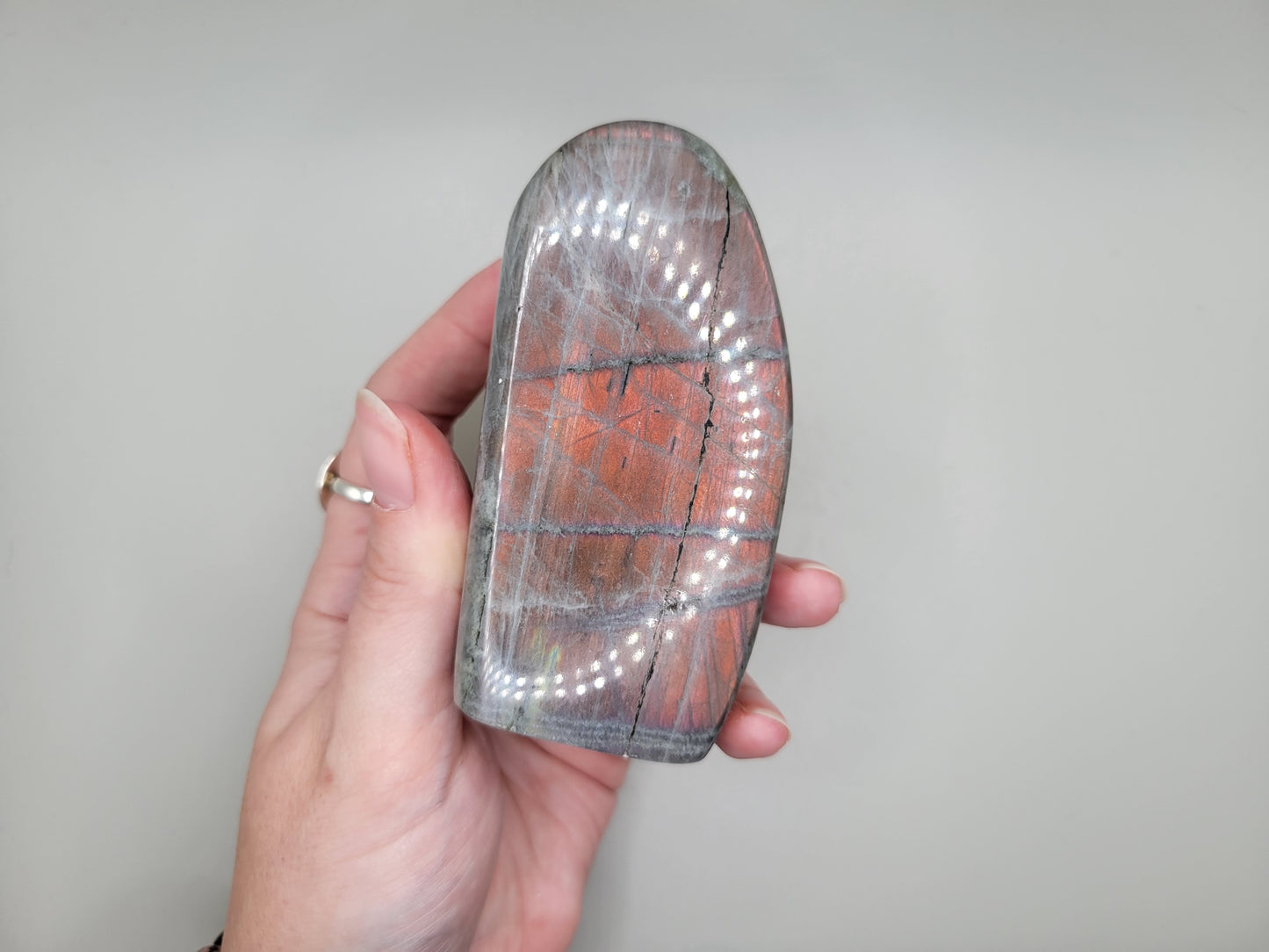 Labradorite Freeform - Pink/Orange