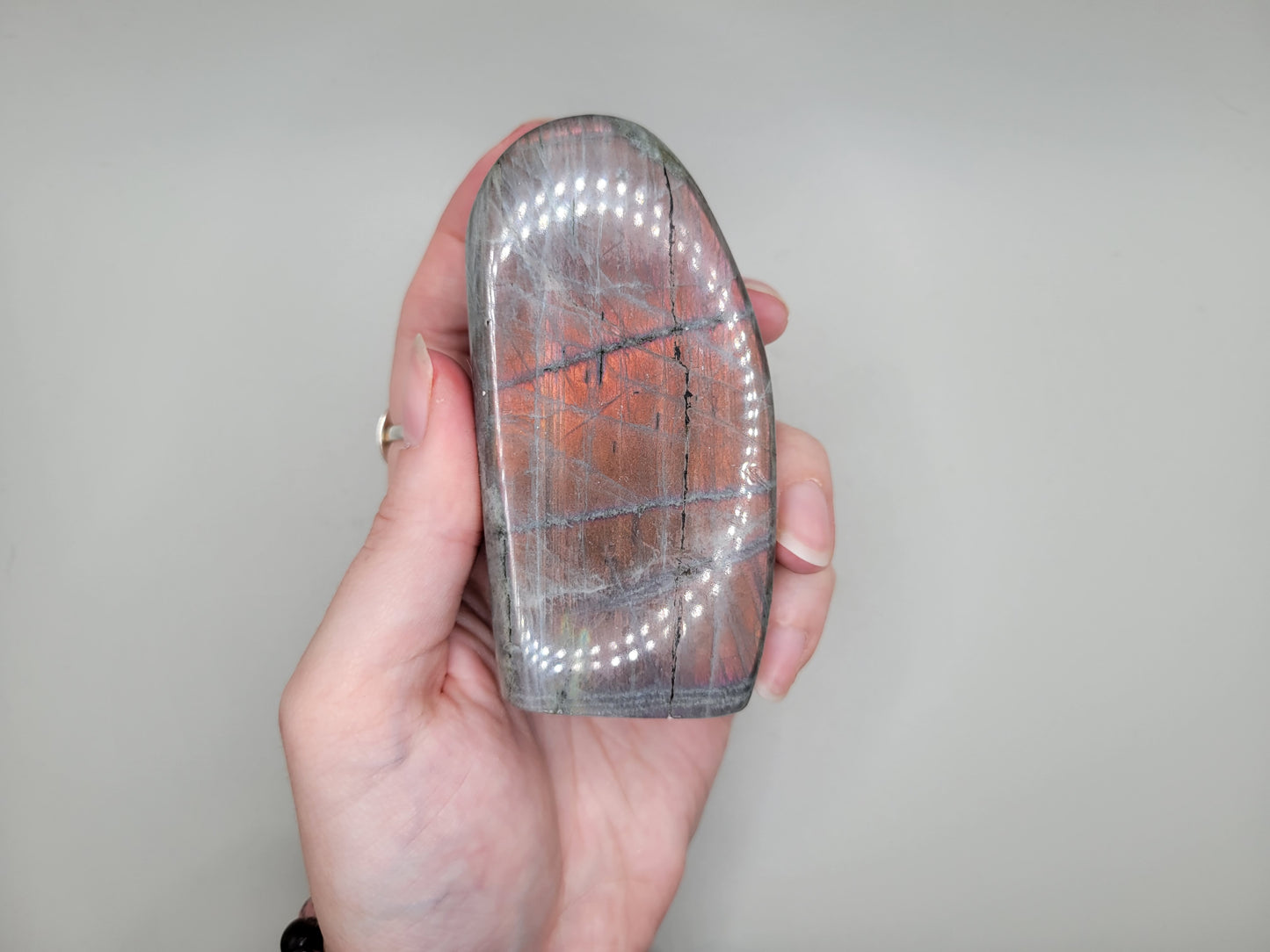Labradorite Freeform - Pink/Orange