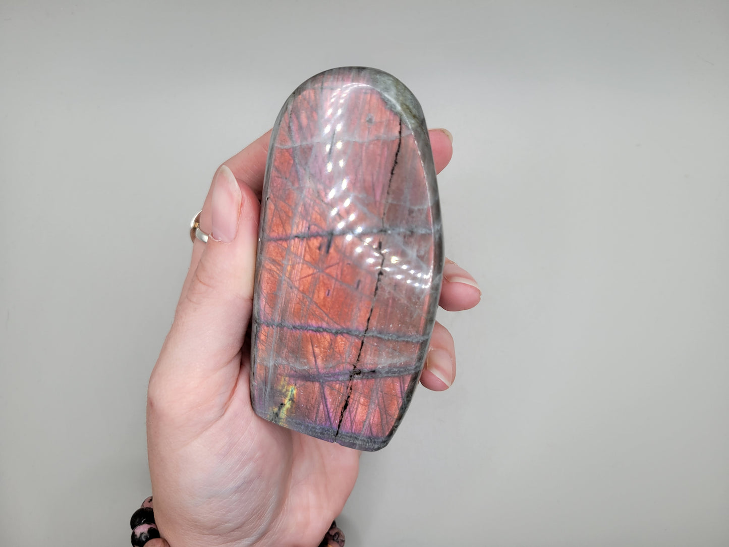 Labradorite Freeform - Pink/Orange