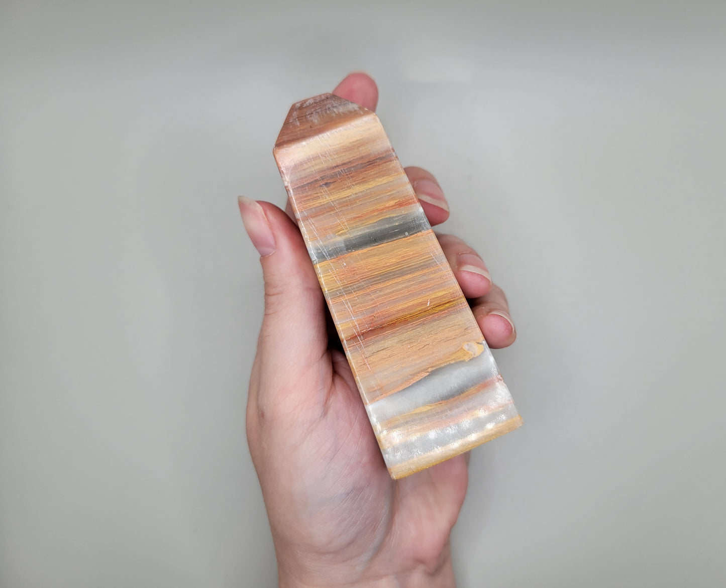 Green Banded Onyx Tower