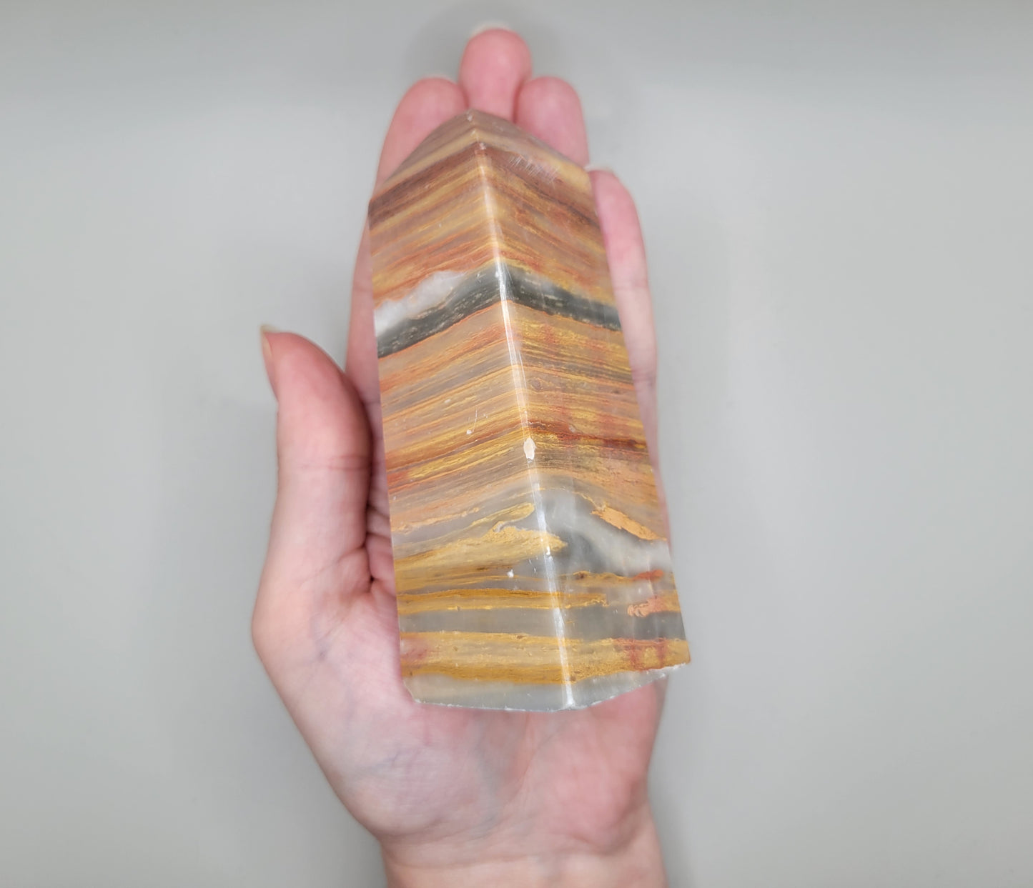 Green Banded Onyx Tower