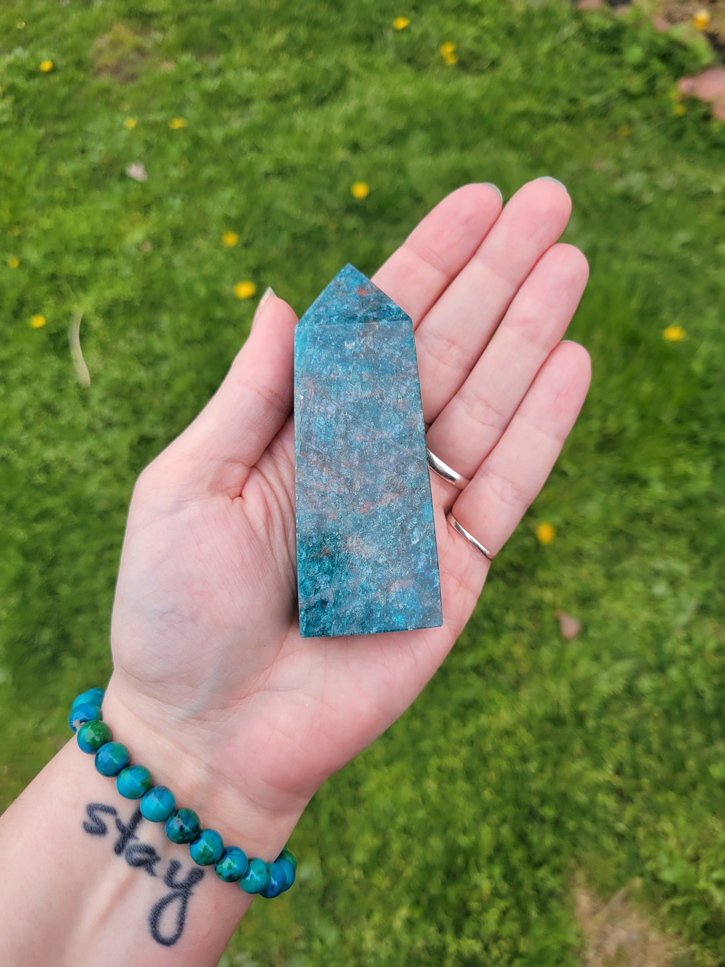 Blue Apatite Tower