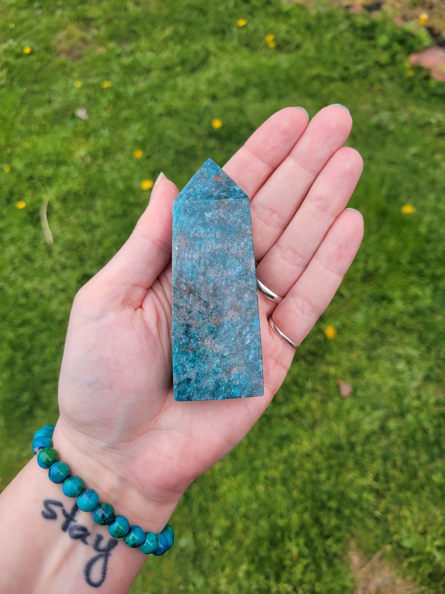 Blue Apatite Tower