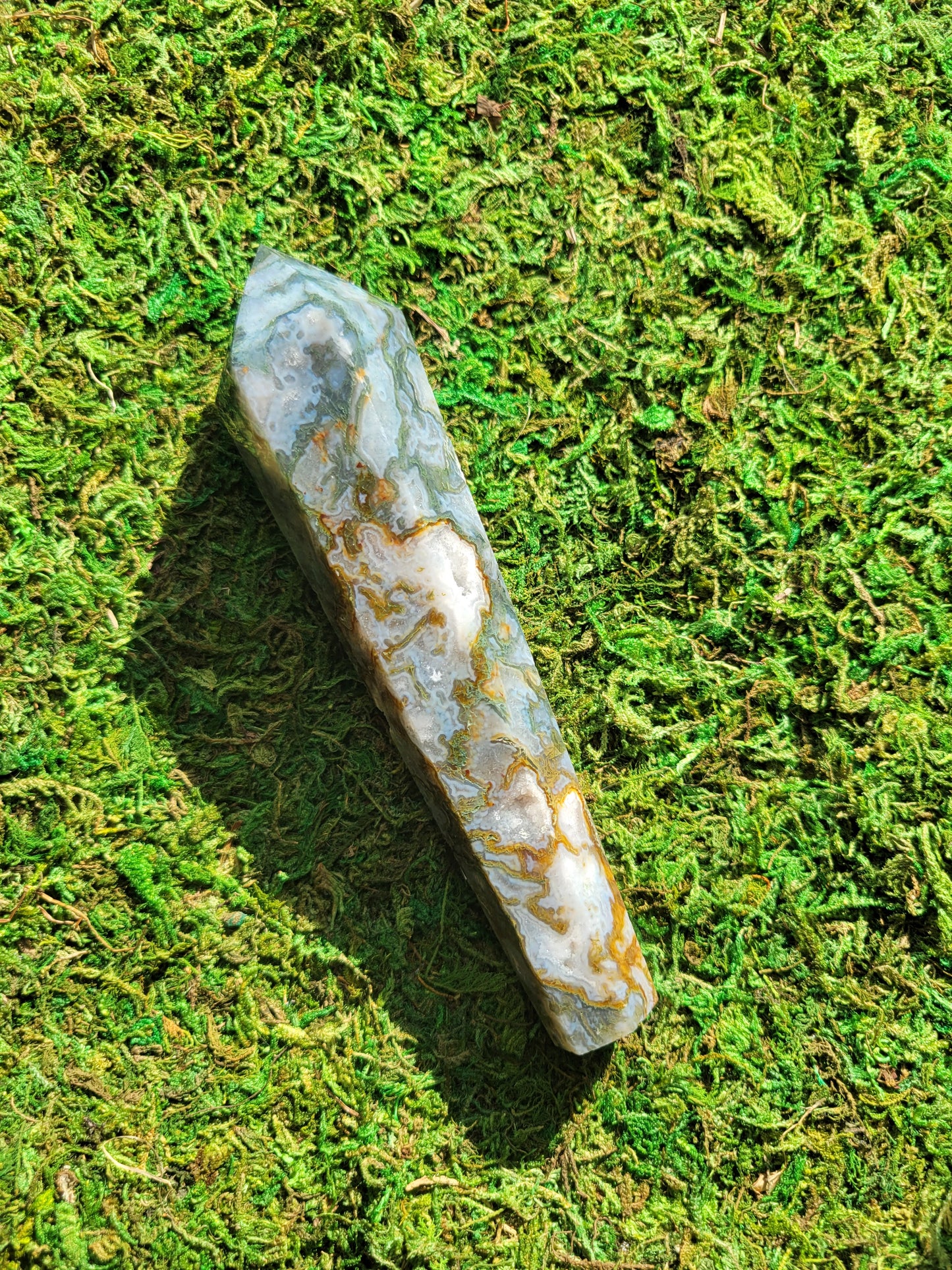 Moss Agate Scepter