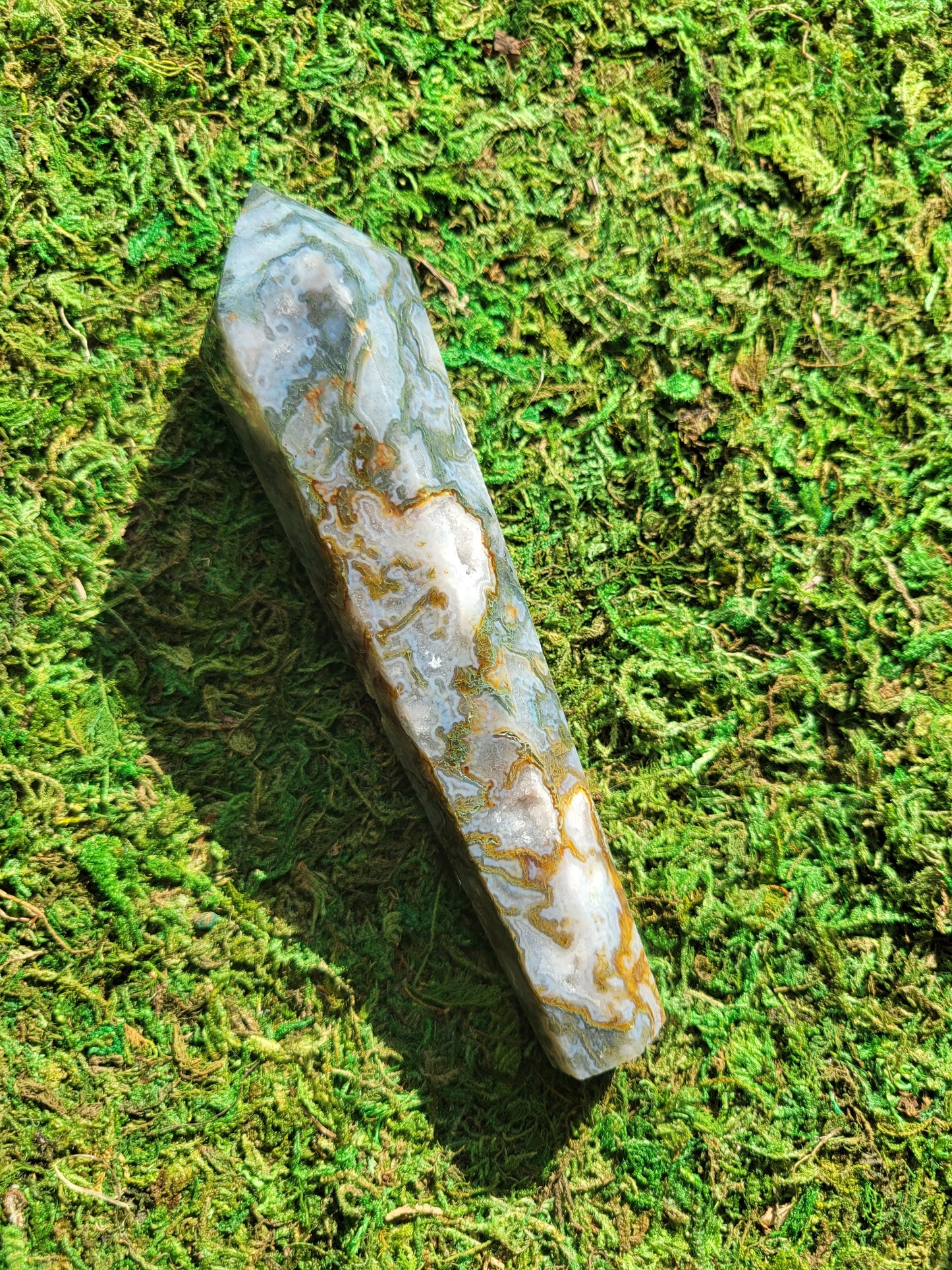 Moss Agate Scepter