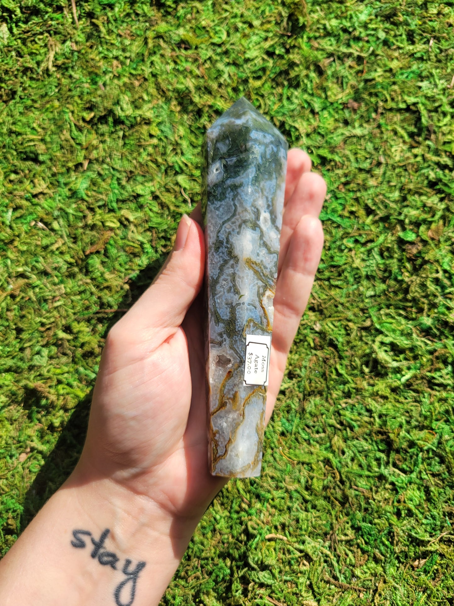 Moss Agate Scepter