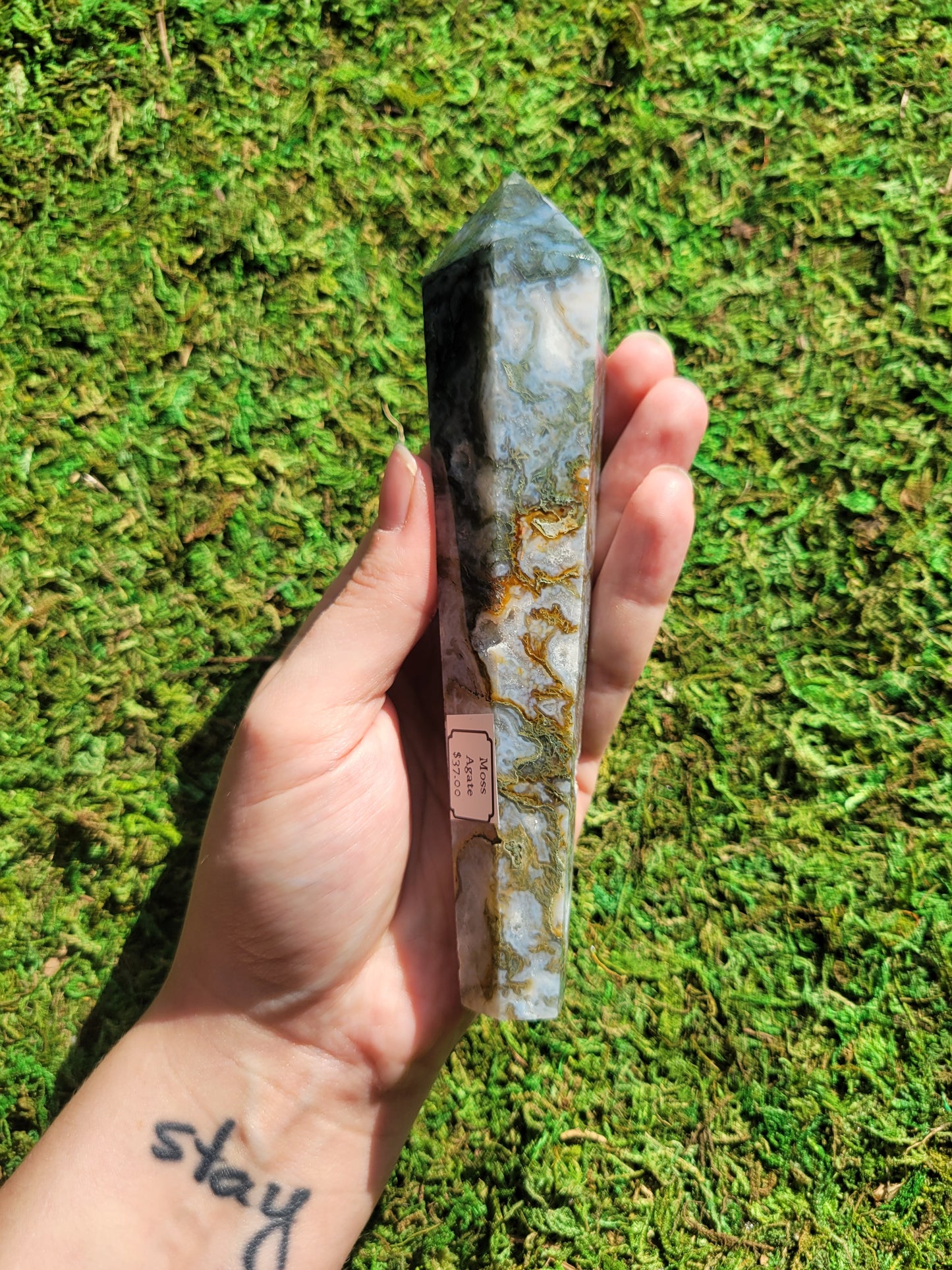 Moss Agate Scepter