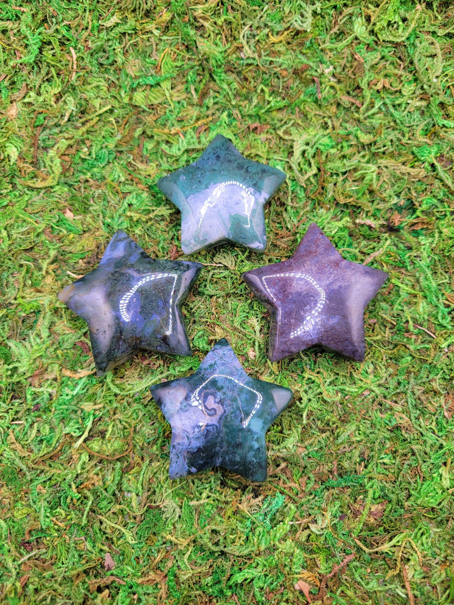 Moss Agate Stars