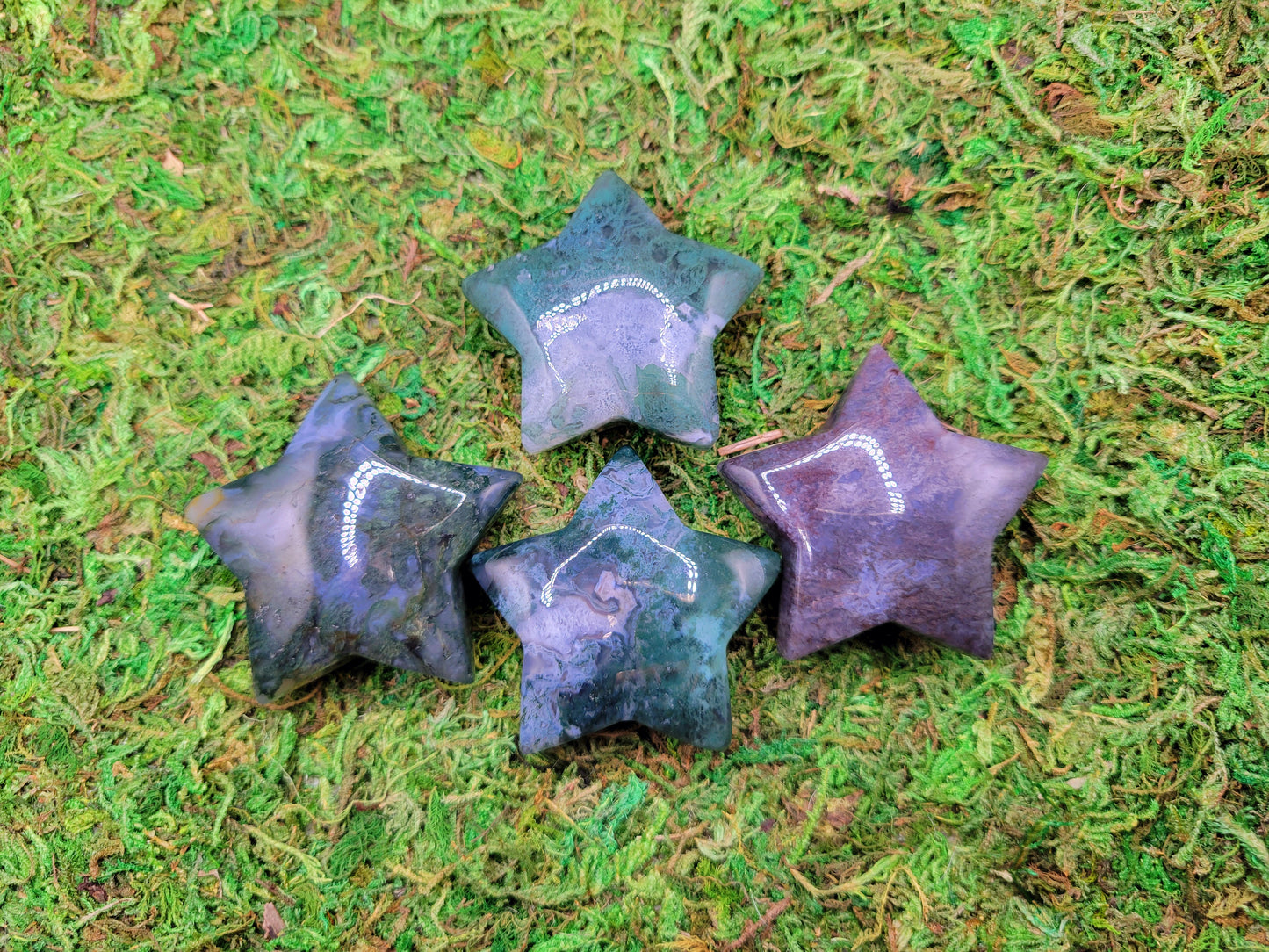 Moss Agate Stars