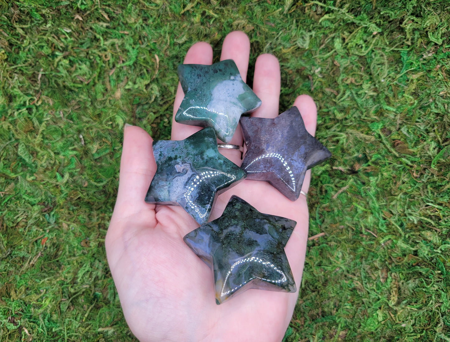 Moss Agate Stars