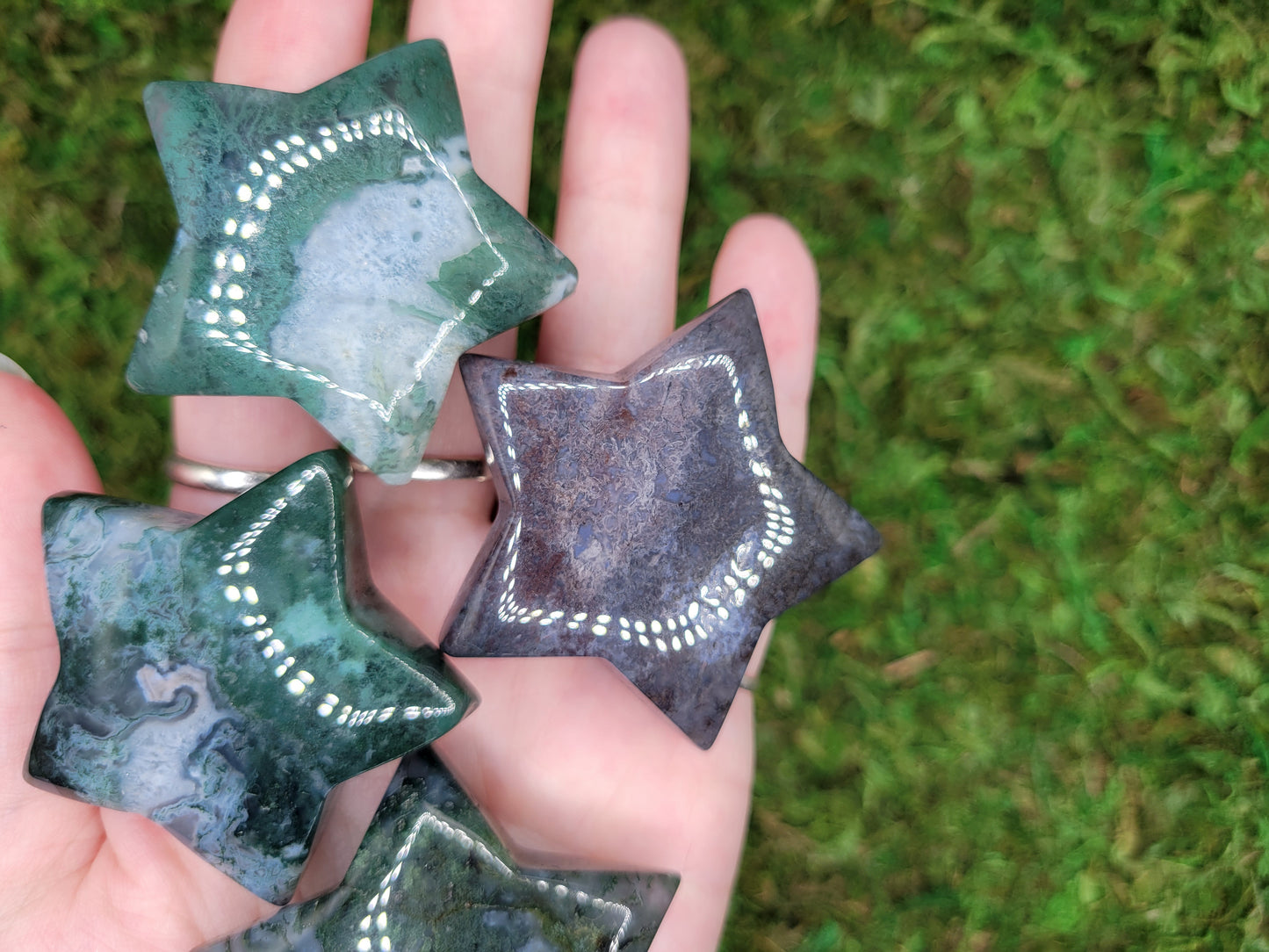 Moss Agate Stars