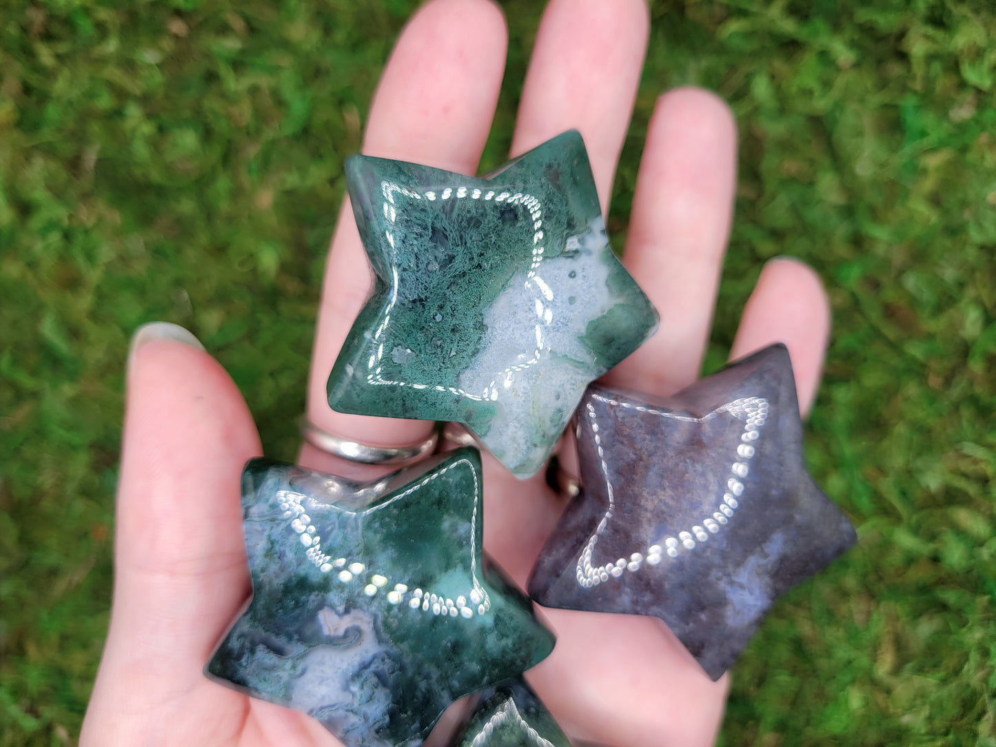 Moss Agate Stars