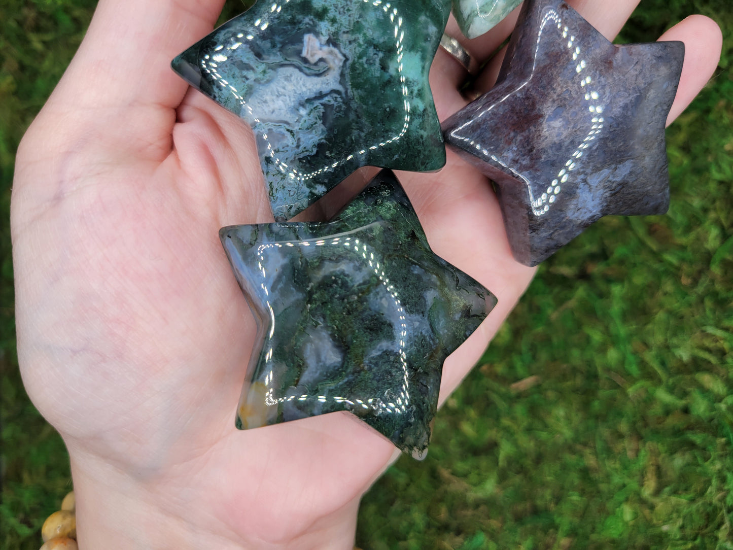 Moss Agate Stars