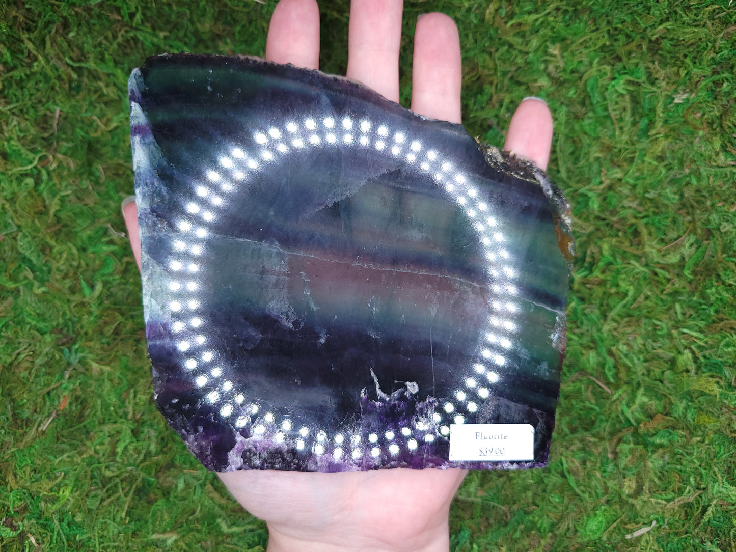 Rainbow Fluorite Slab