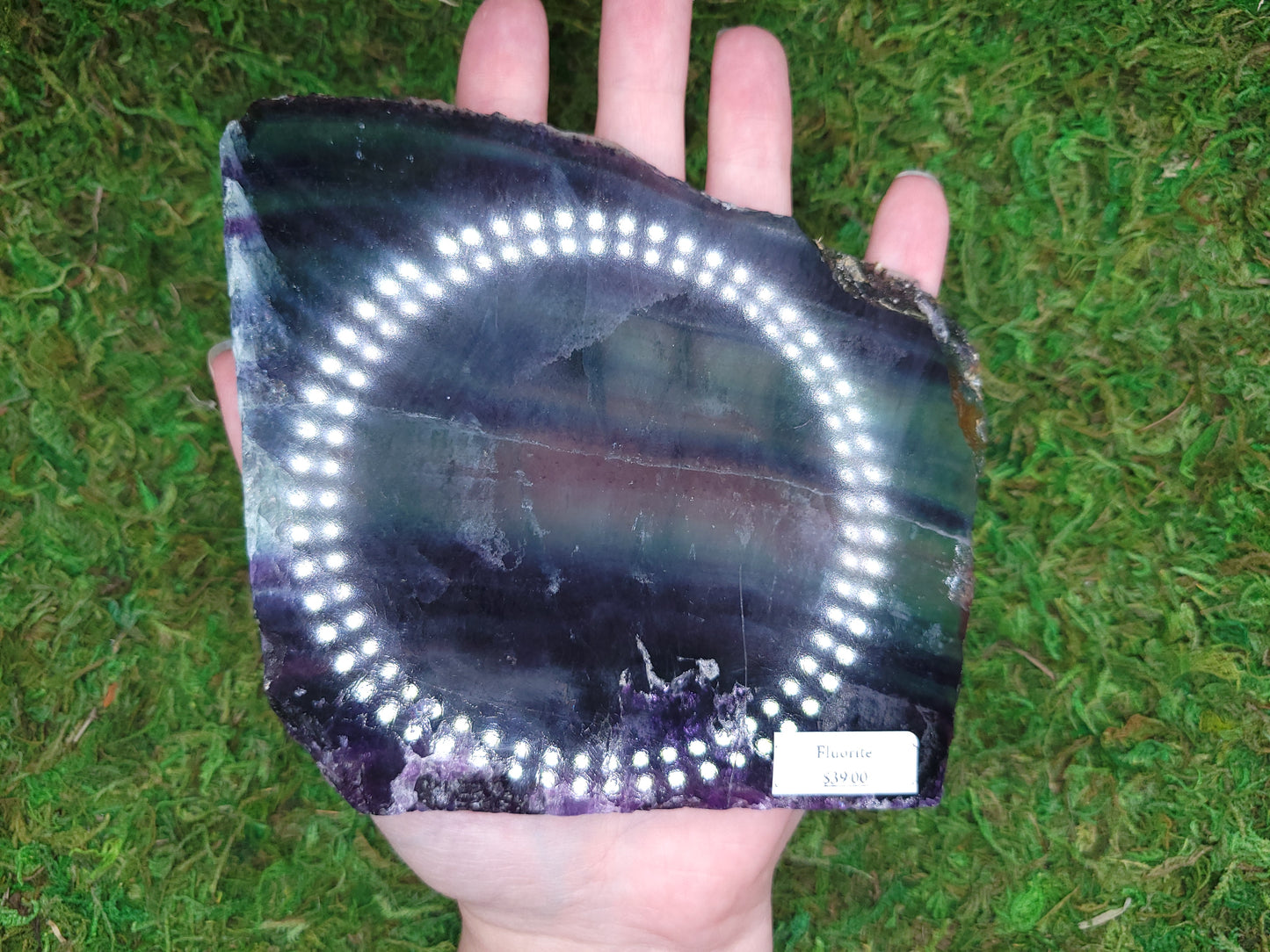 Rainbow Fluorite Slab