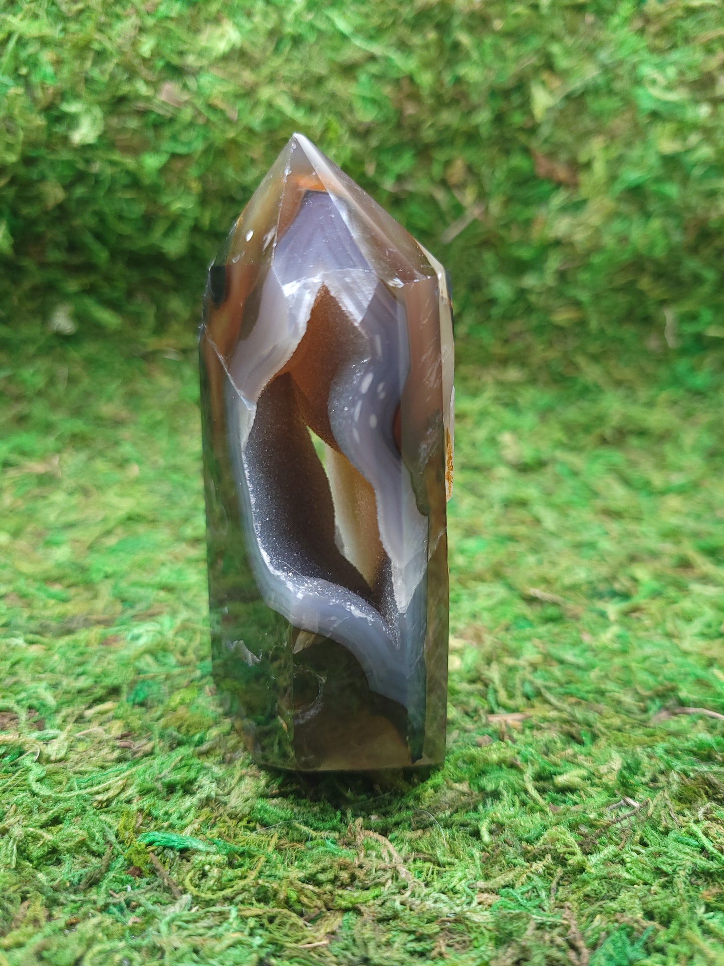Agate Drusy Tower