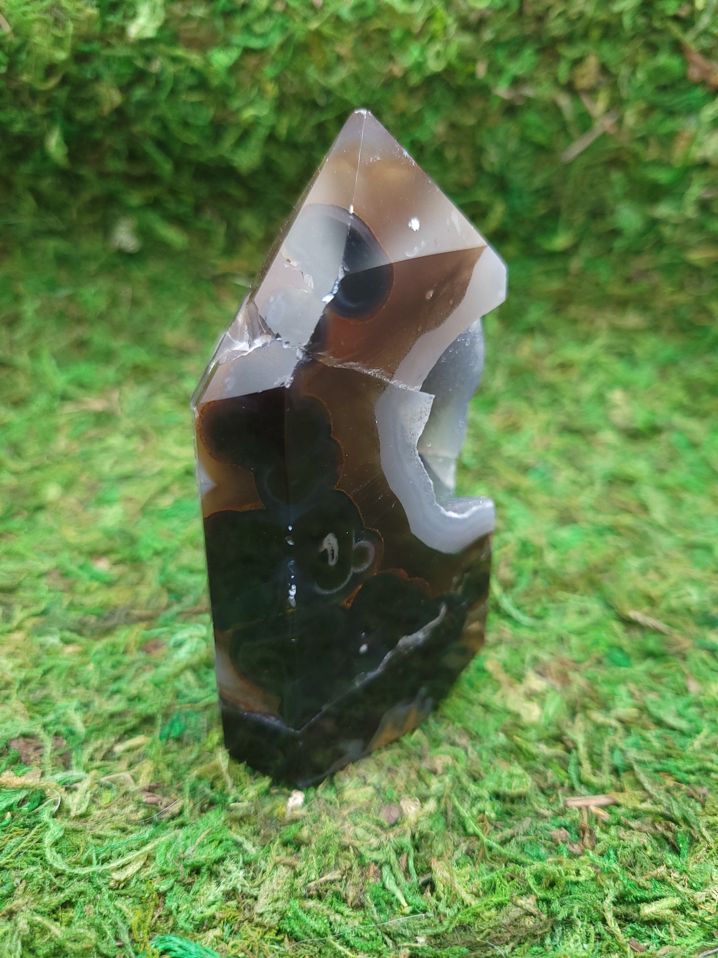 Agate Drusy Tower