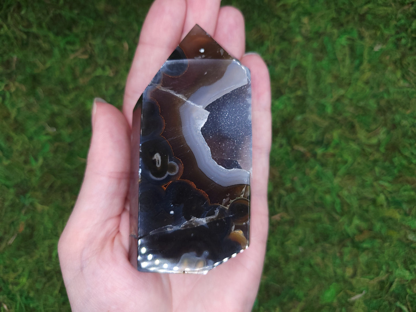 Agate Drusy Tower