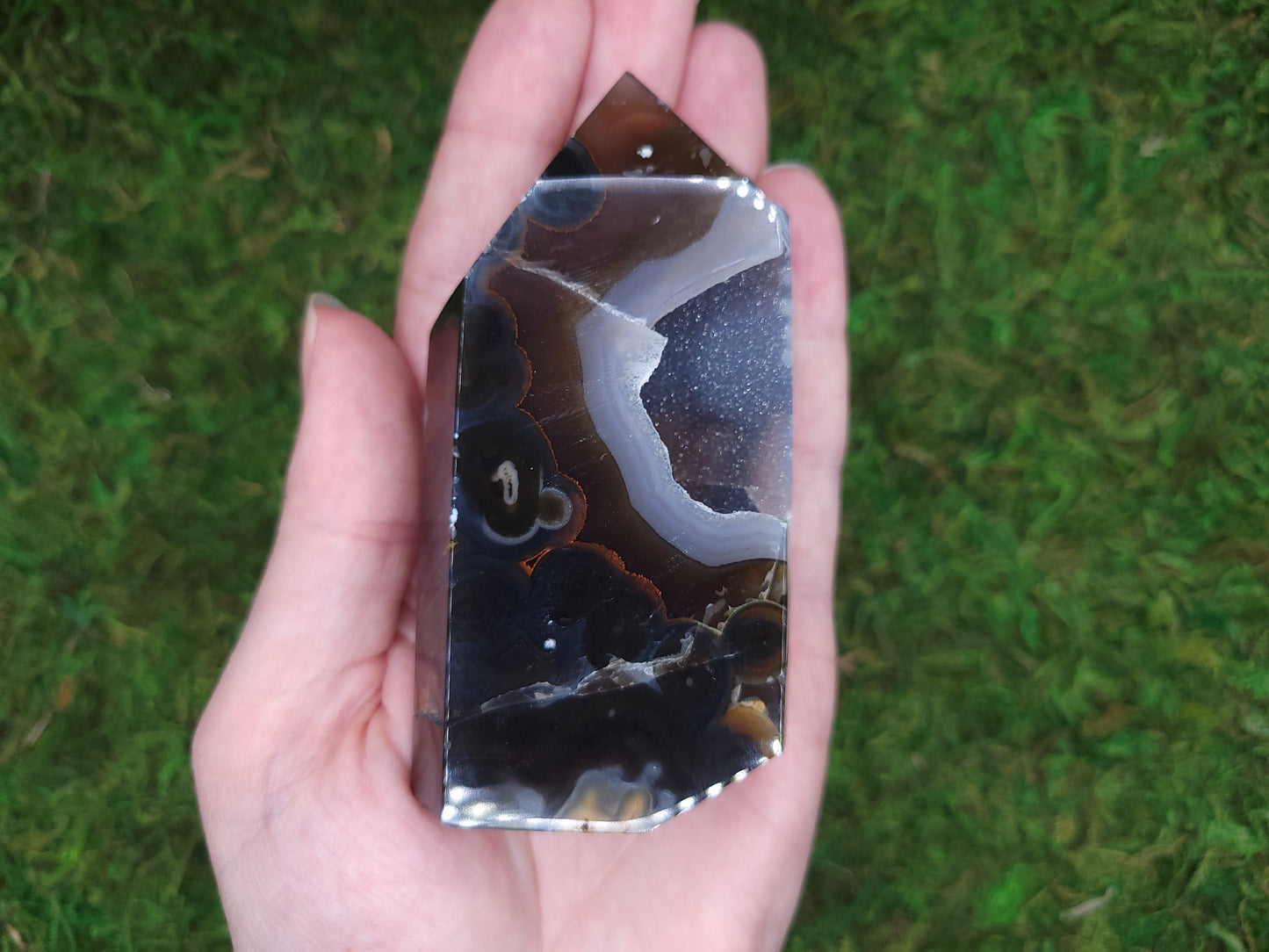 Agate Drusy Tower