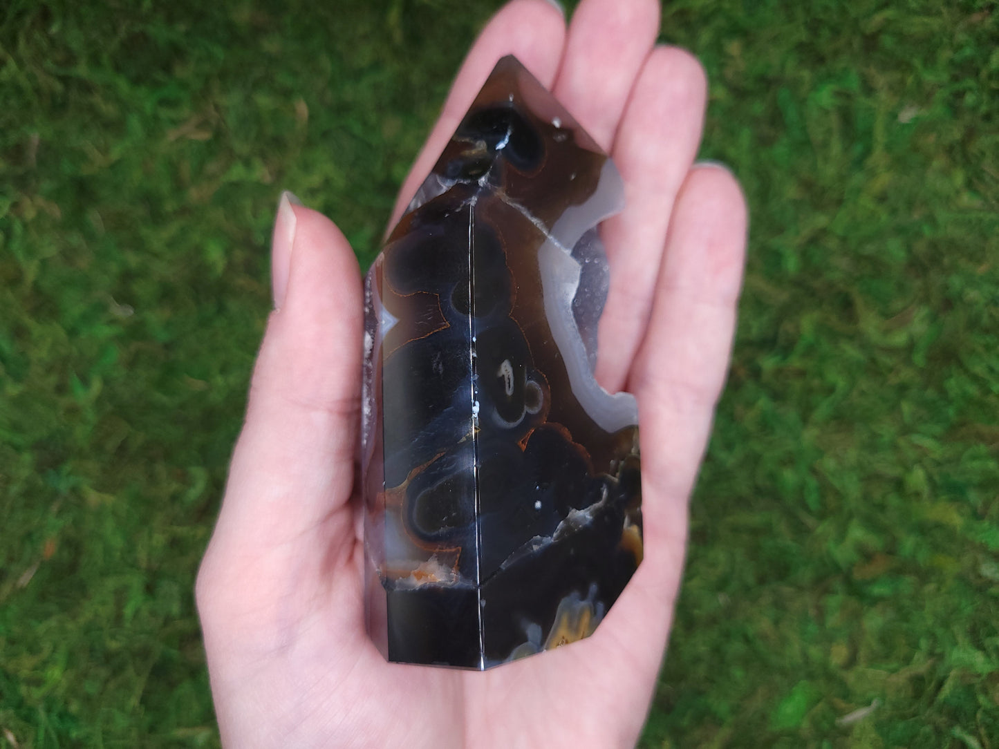 Agate Drusy Tower