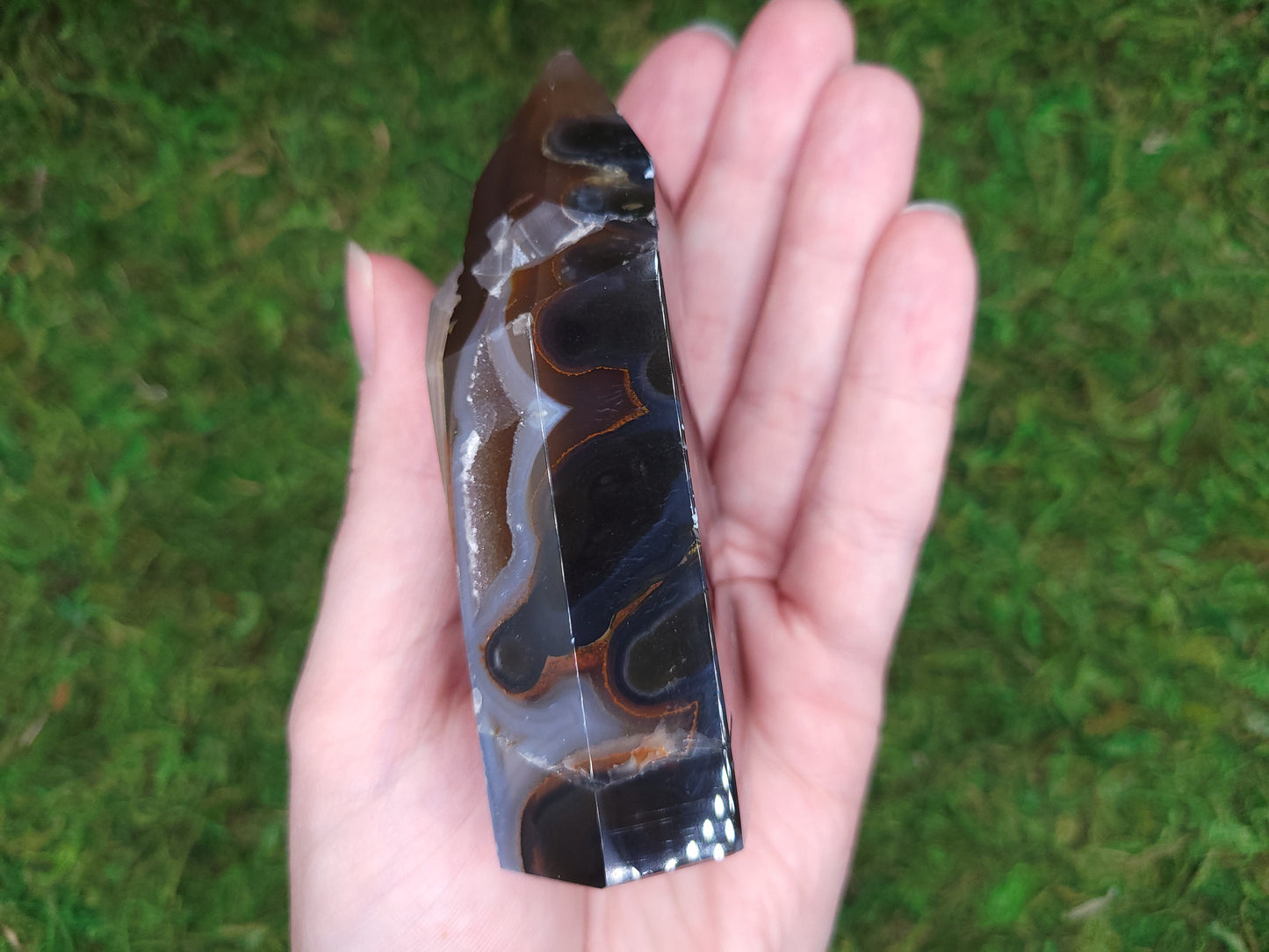 Agate Drusy Tower