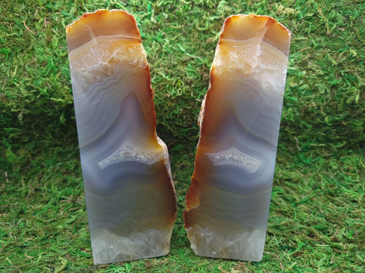 Agate Bookends