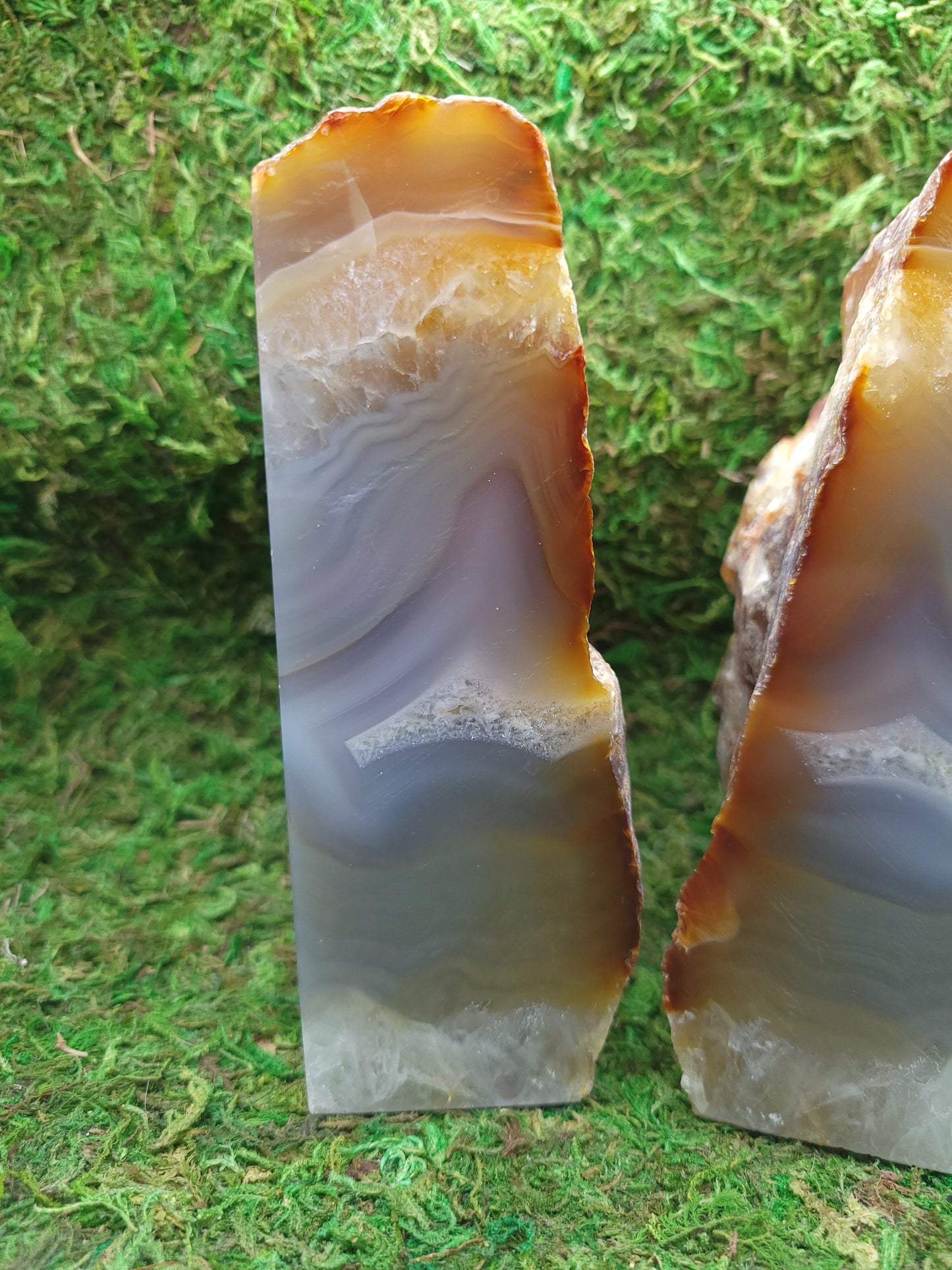 Agate Bookends
